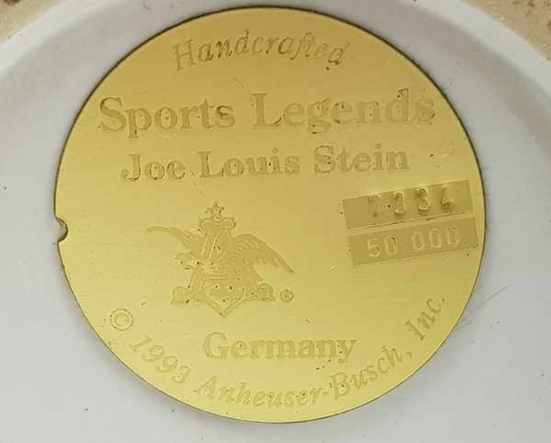 (Curiosa) Budweiser sport legends Joe Louis Stein 1993 bierpulBierpul van Budweiser sports - Bild 9 aus 9