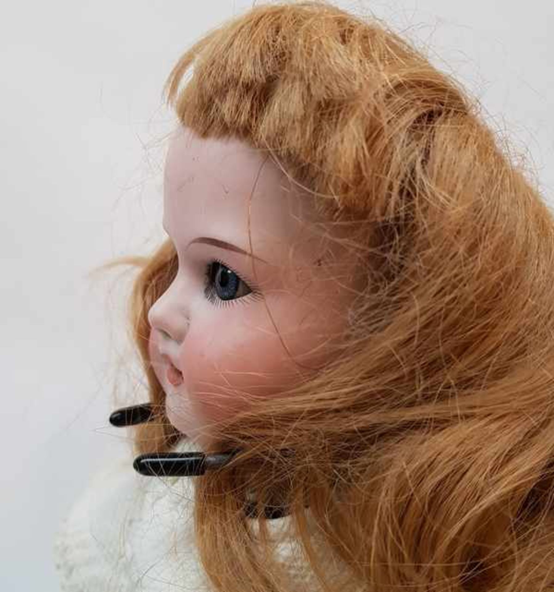 (Speelgoed) Antieke popAntieke pop gemerkt zie foto, biscuit porseleinen hoofd en armen, circa 1920. - Image 6 of 8