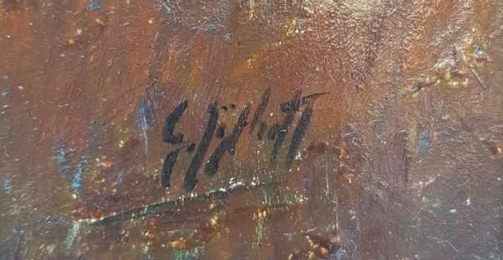 (Kunst) Schilderij, olieverf op paneel, gesigneerd G. SijthoffSchilderij, olieverf op paneel "oud - Image 3 of 7