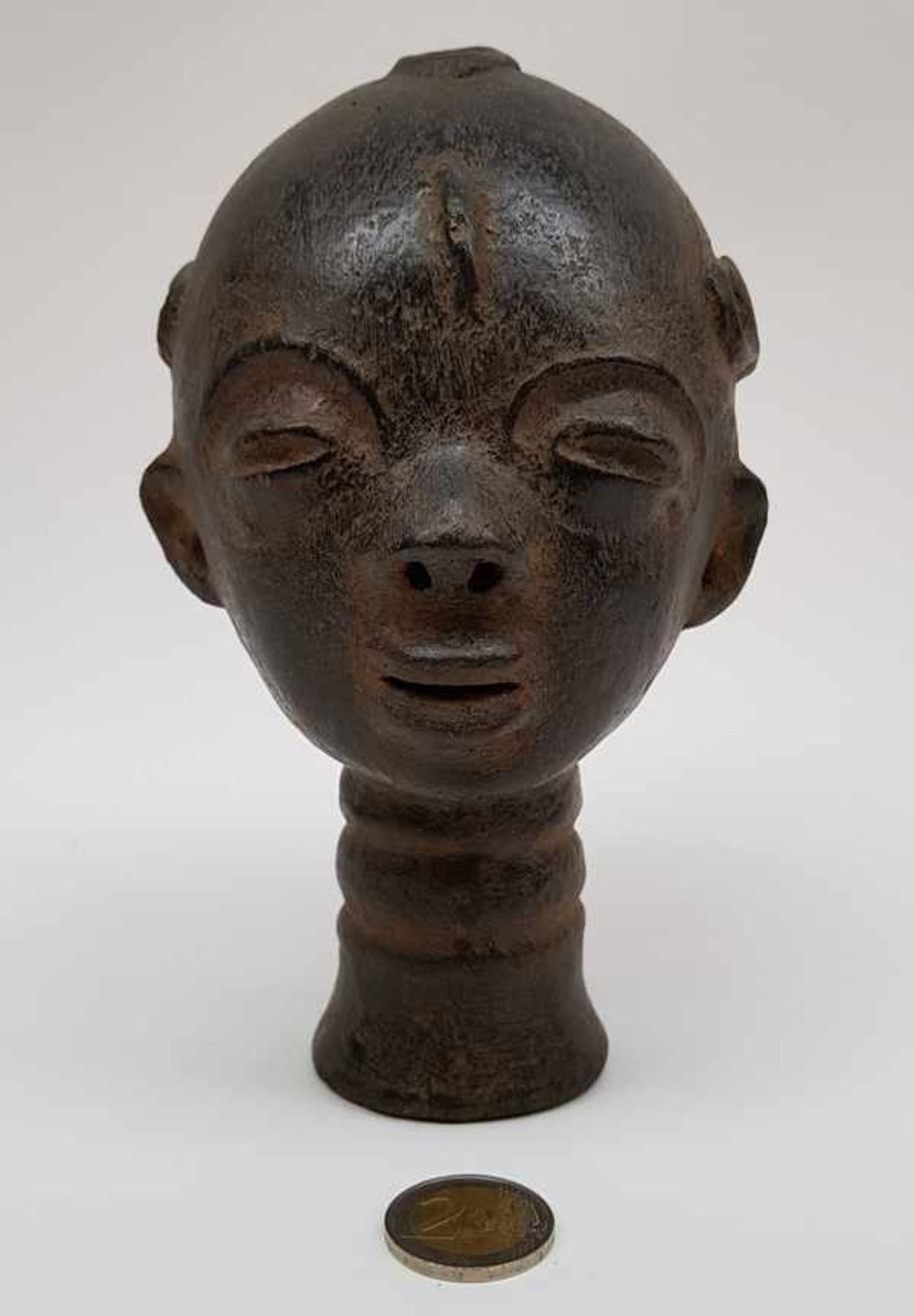 (Etnografica) Terracotta, Ashanti hoofd, Chana Afrika.Terracotta, Ashanti hoofd, Chana Afrika. - Image 6 of 9