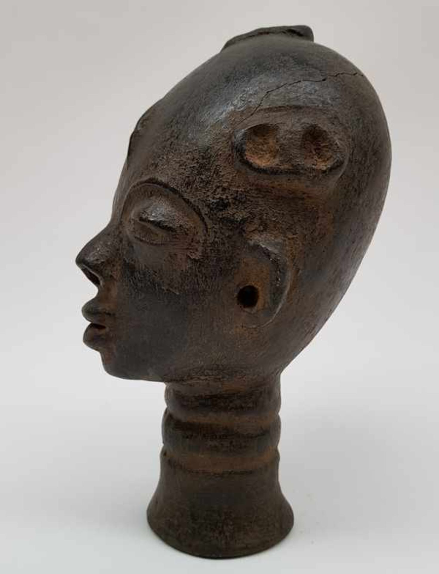 (Etnografica) Terracotta, Ashanti hoofd, Chana Afrika.Terracotta, Ashanti hoofd, Chana Afrika. - Bild 2 aus 9