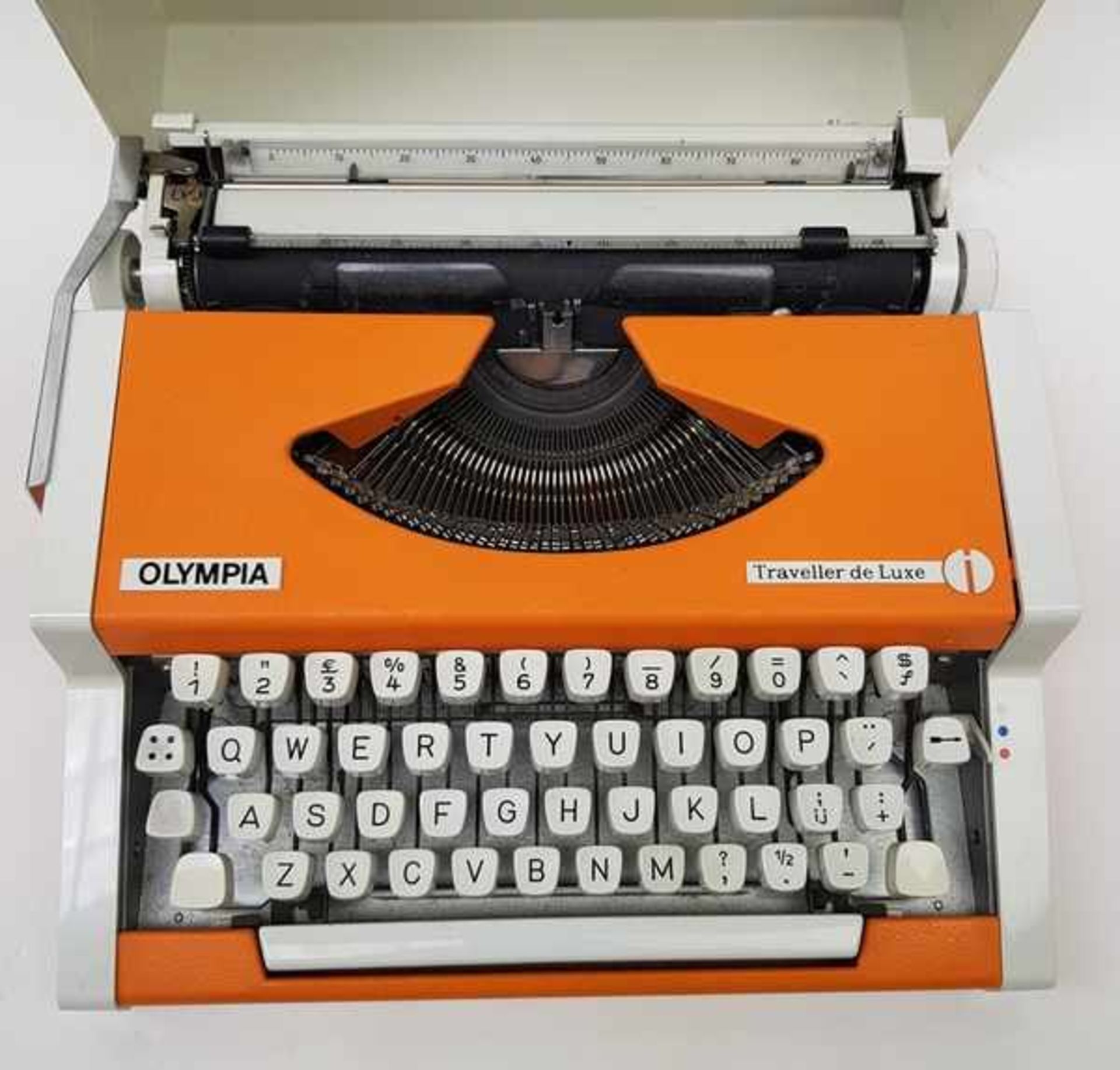 (Design) Typemachine Olympia Traveller de Luxe, Duitsland jaren '70Draagbare typemachine met - Bild 6 aus 6