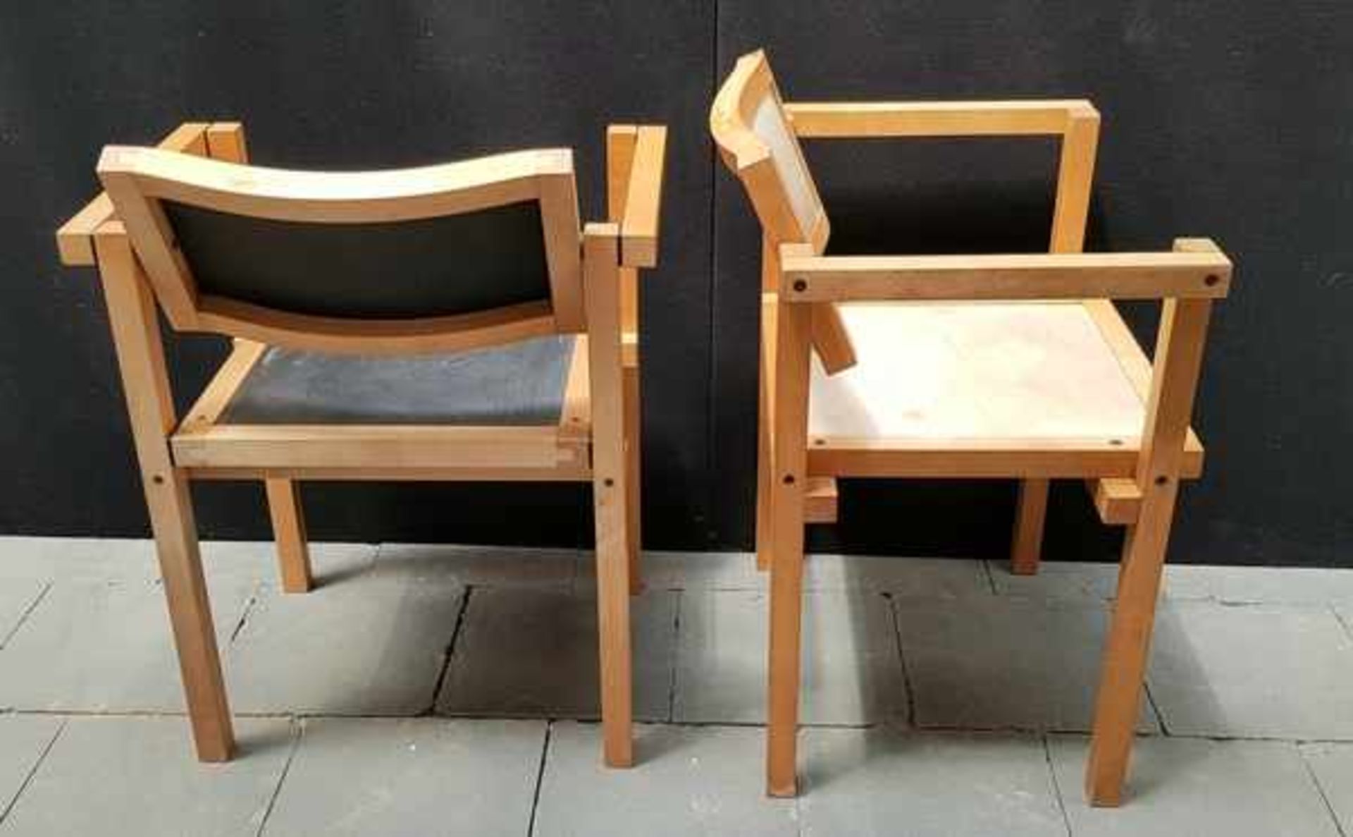 (Design) Bureau met twee stoelen, design Jan van OpzeelandBureau met twee stoelen ontworpen door Jan - Image 3 of 13