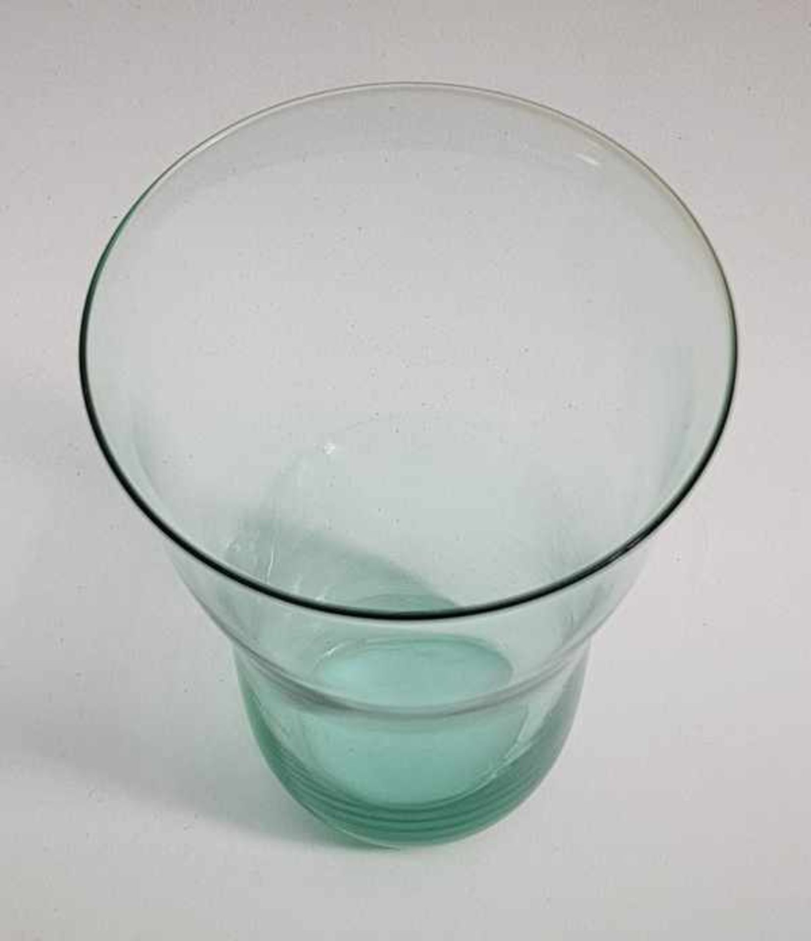 (Toegepaste kunst) Waterglas Jaap Gidding, LeerdamTurquoise waterglas, ontworpen door Jaap - Bild 2 aus 4