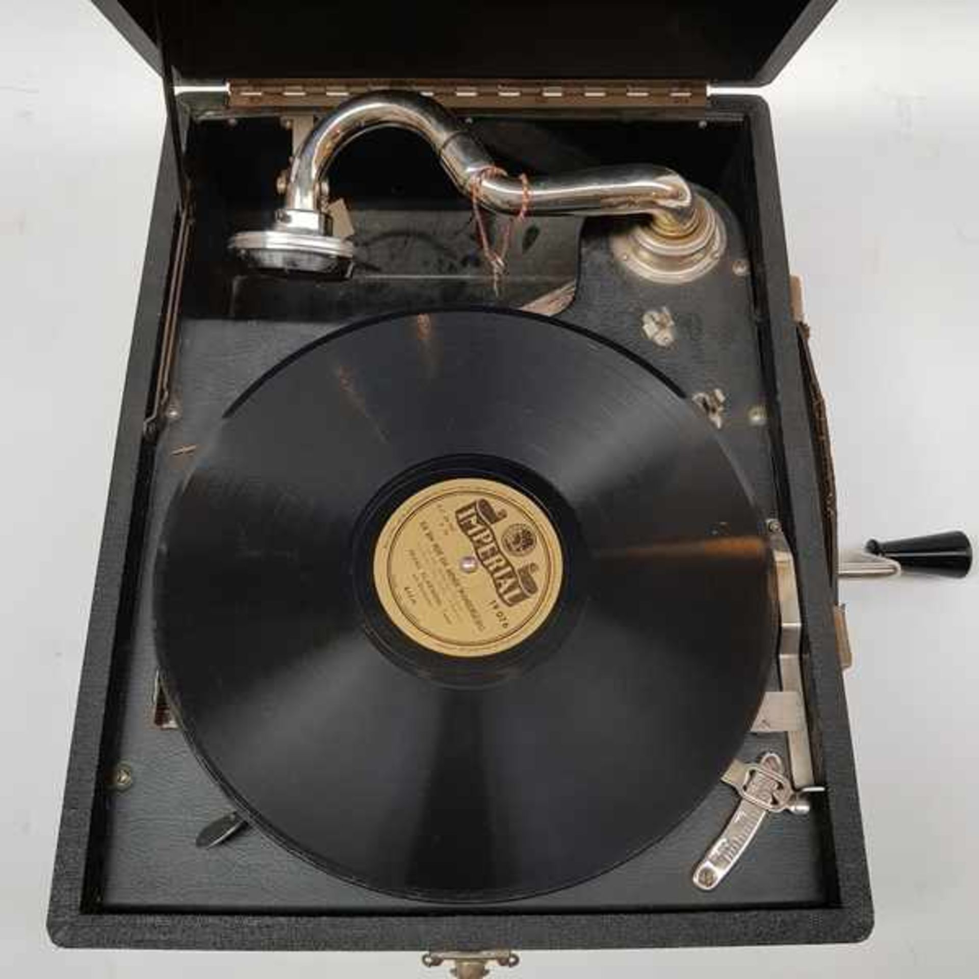 (Curiosa) Linguaphone platenspelerLinguaphone circa 1950. Deze platenspelers waren niet te koop, - Bild 7 aus 8