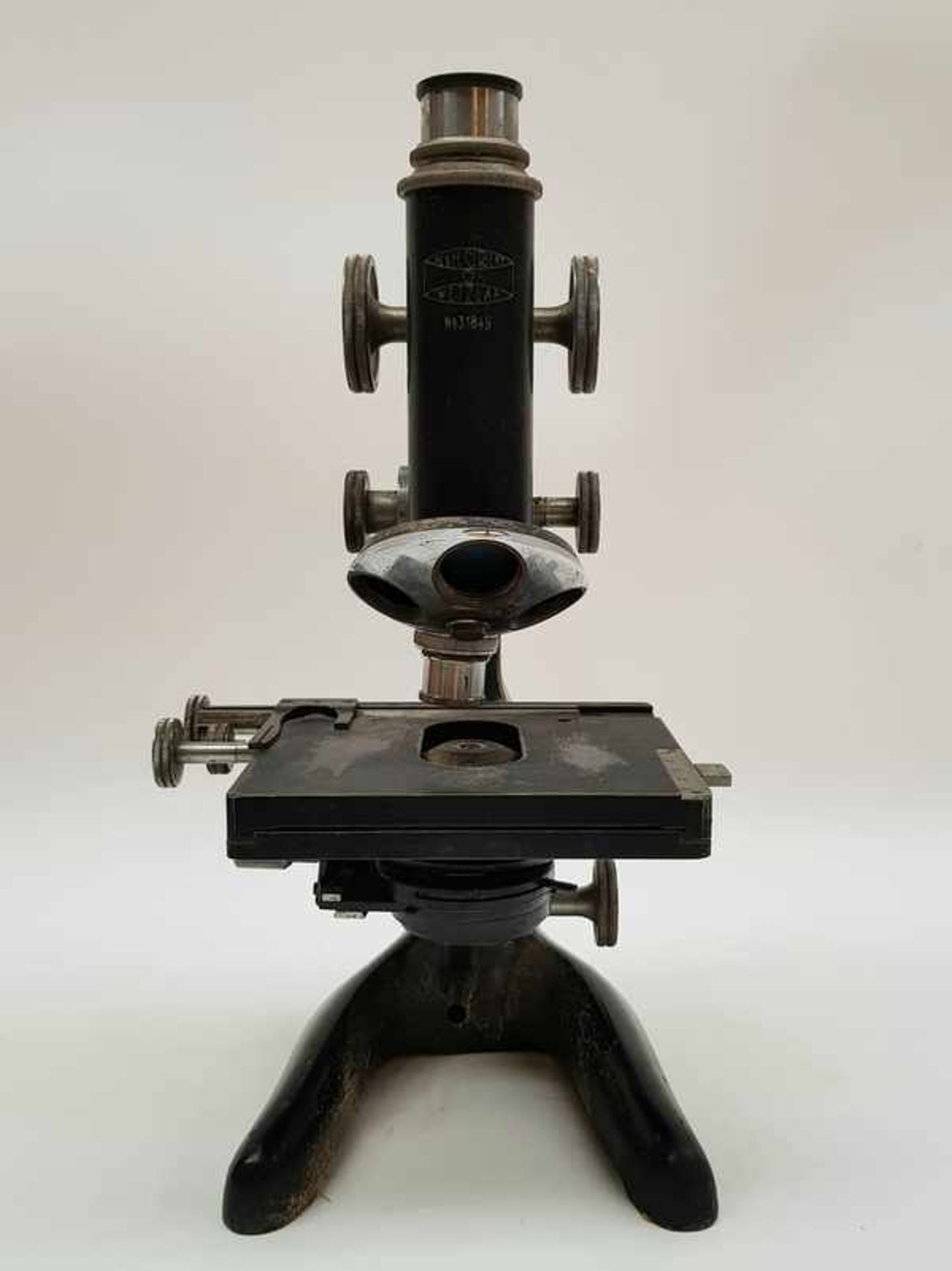 (Antiek) Microscoop W & H Seibert WetzlarMicroscoop W & H Seibert Wetzlar in orginele kist circa - Image 2 of 12