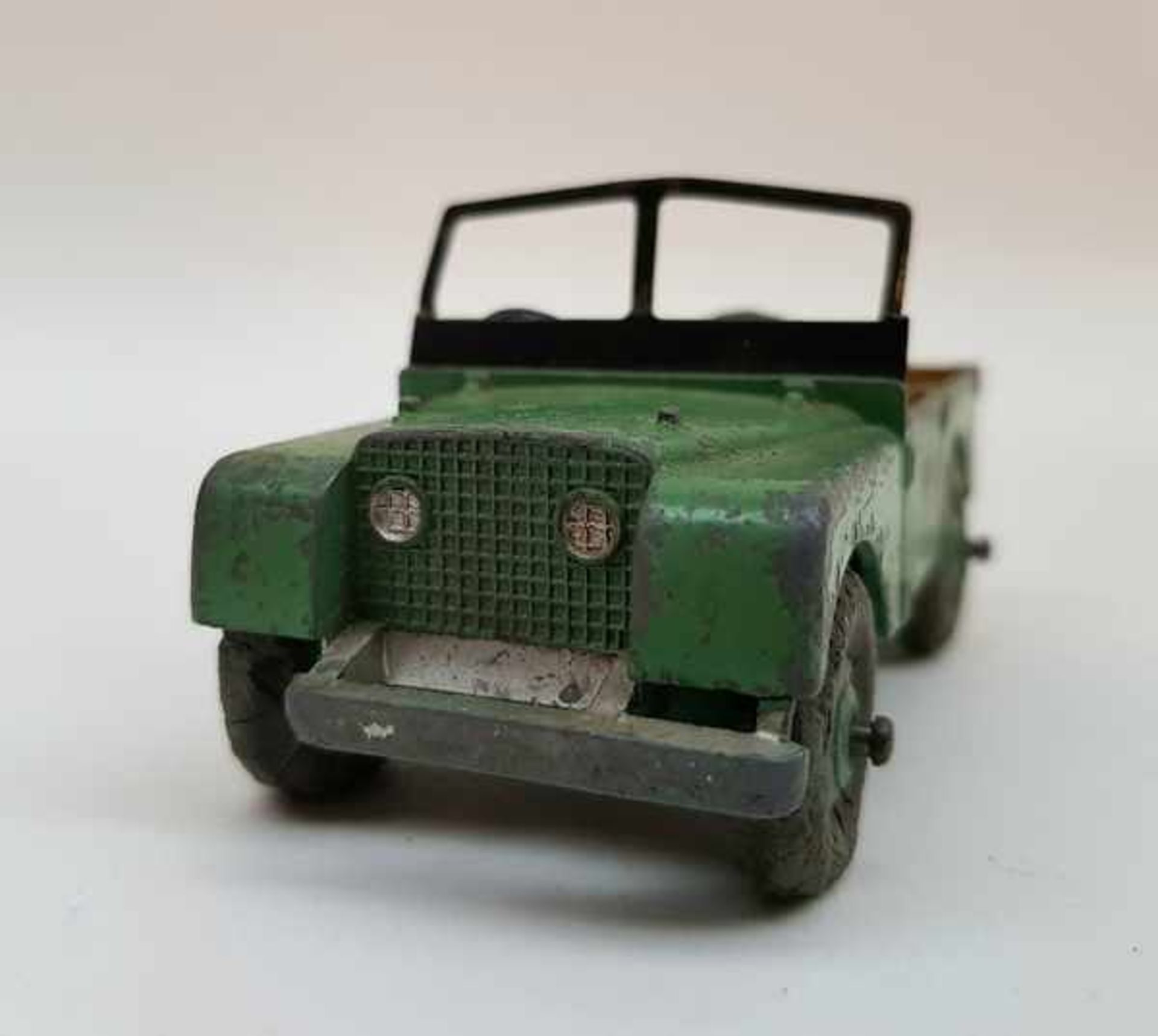 (Speelgoed) Dinky ToysLandrover, open aanhangers, politiemotor met zijspan en Massey Harris bemester - Image 15 of 15