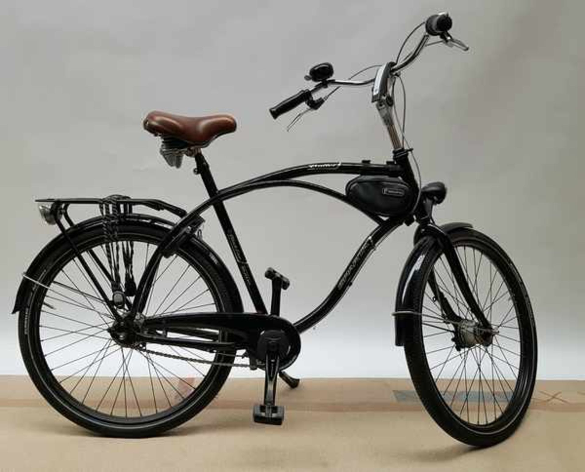 (Design) Sparta basic bullet fietsZwarte heren Sparta Basic Bullet, 7 versnellingen Shimano en