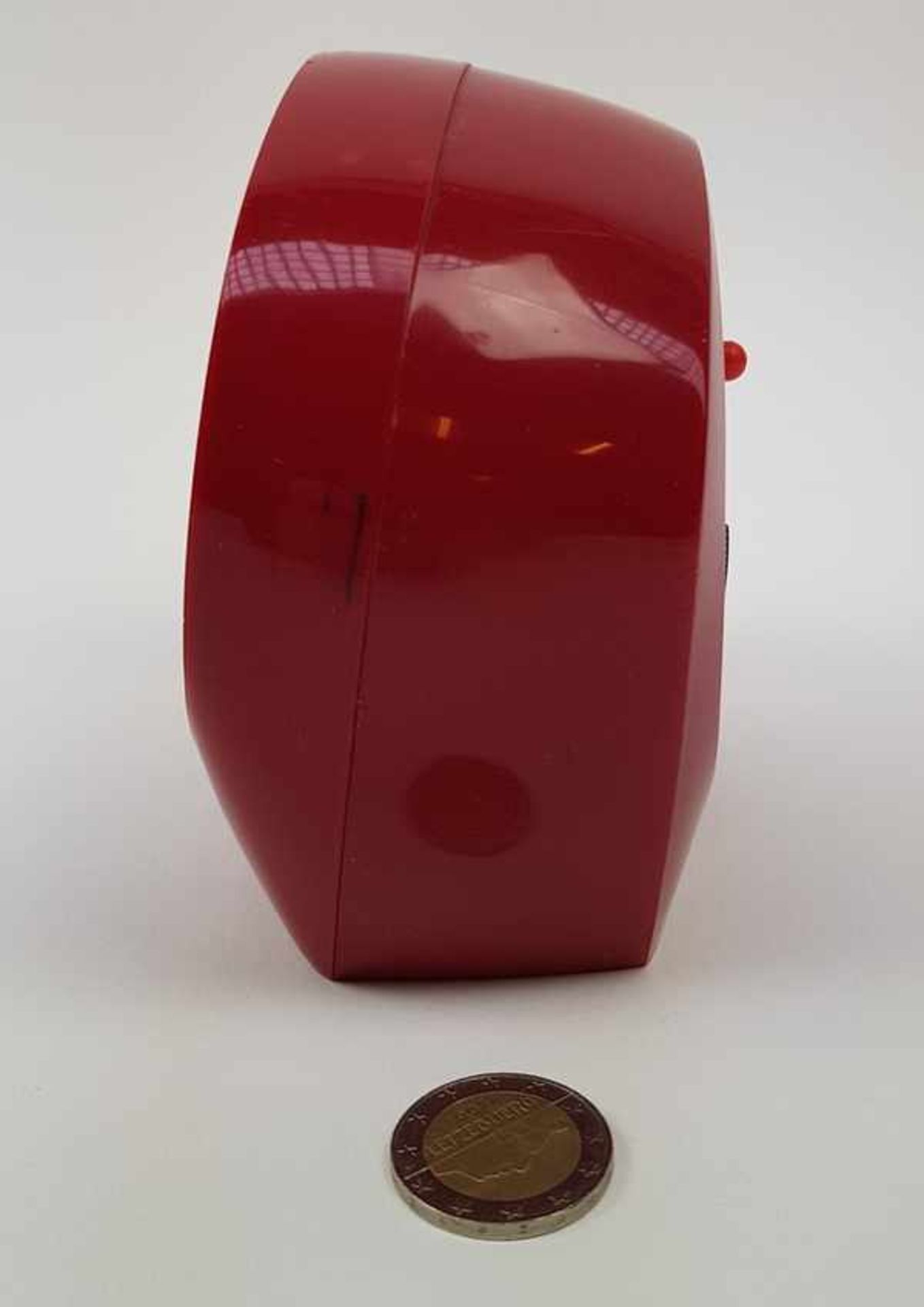 (Design) Klok Rhythm Japan Alarm 2 JewelsRhythm Space Age jaren '70 klok, mechanisch met alarm. - Bild 3 aus 5