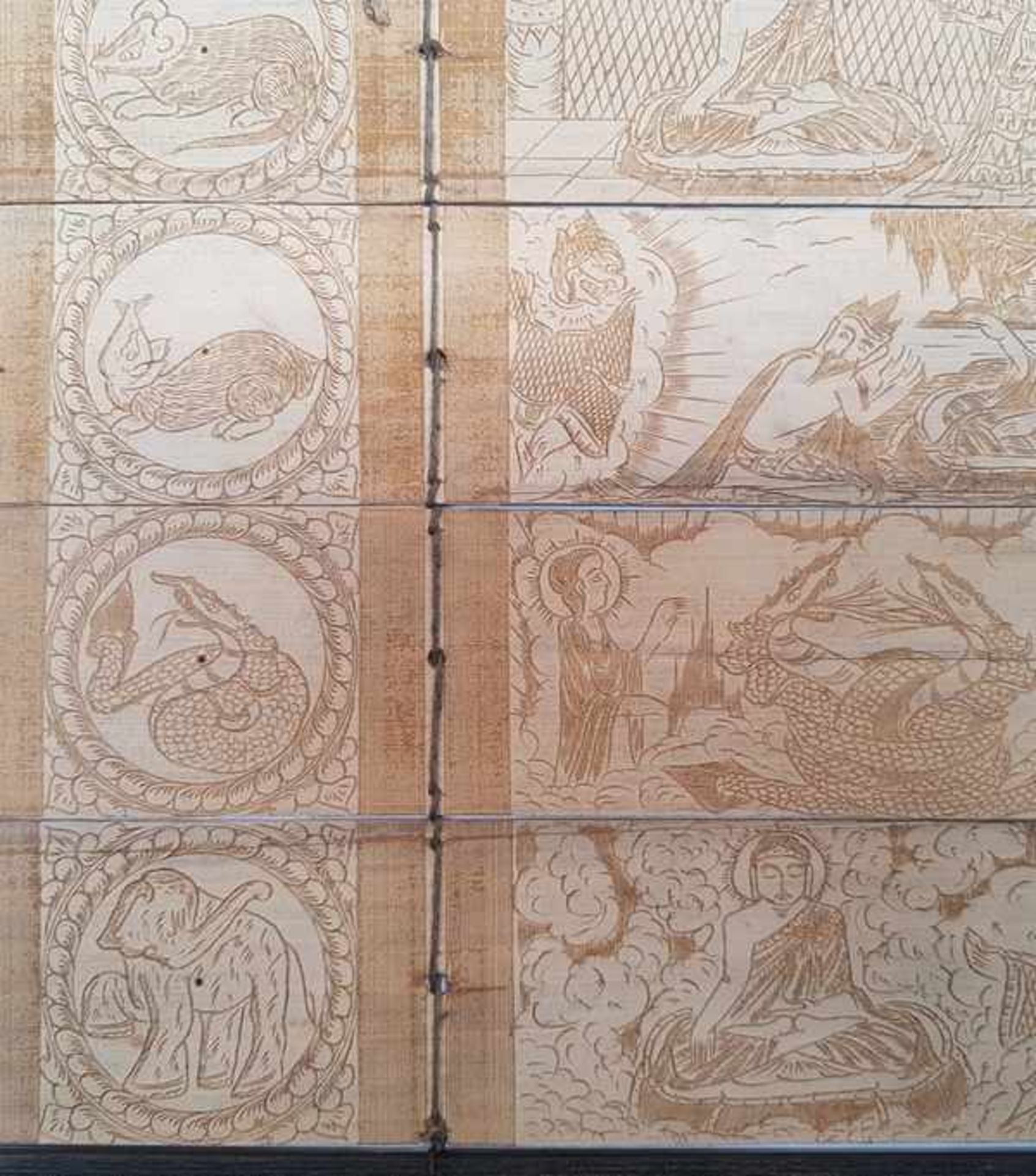 (Aziatica) GebedenboekGebedenboek, hout met bamboe, eind 20e eeuw. Conditie: In goede staat. - Bild 8 aus 10