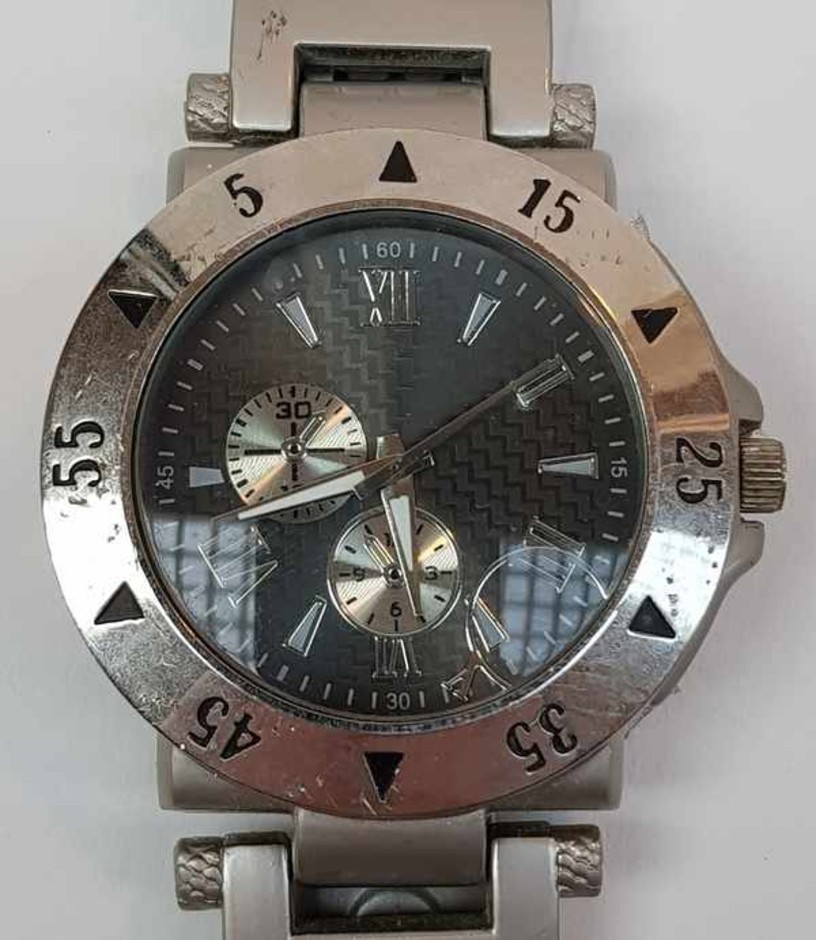 (Sieraden) HorlogesDrie heren Quartz horloges. Conditie: Beschadigingen. Afmetingen: Max. lengte - Bild 6 aus 7