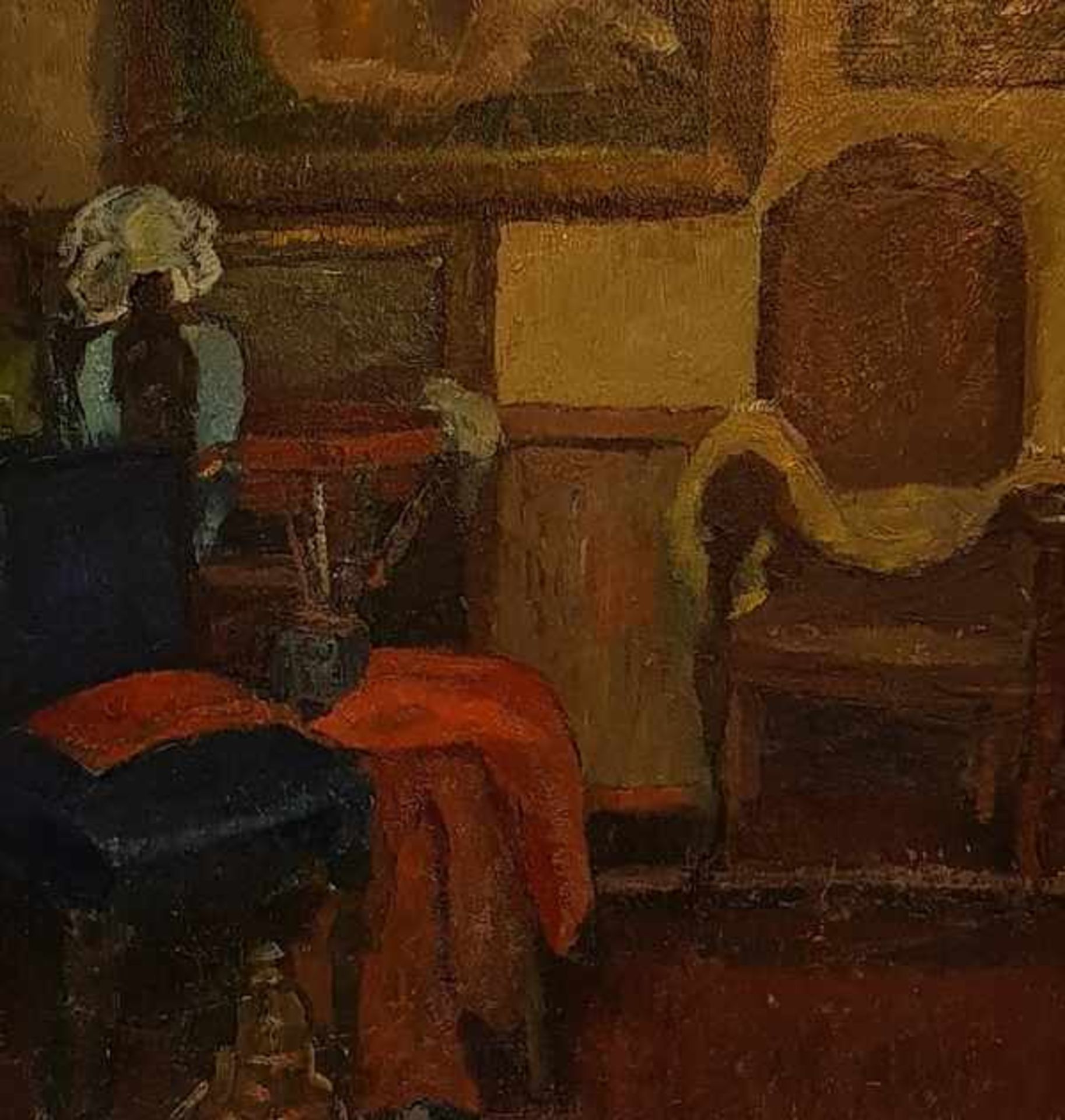 (Kunst) Schilderij, olieverf op paneel, gesigneerd G. SijthoffSchilderij, olieverf op paneel "oud - Image 2 of 7