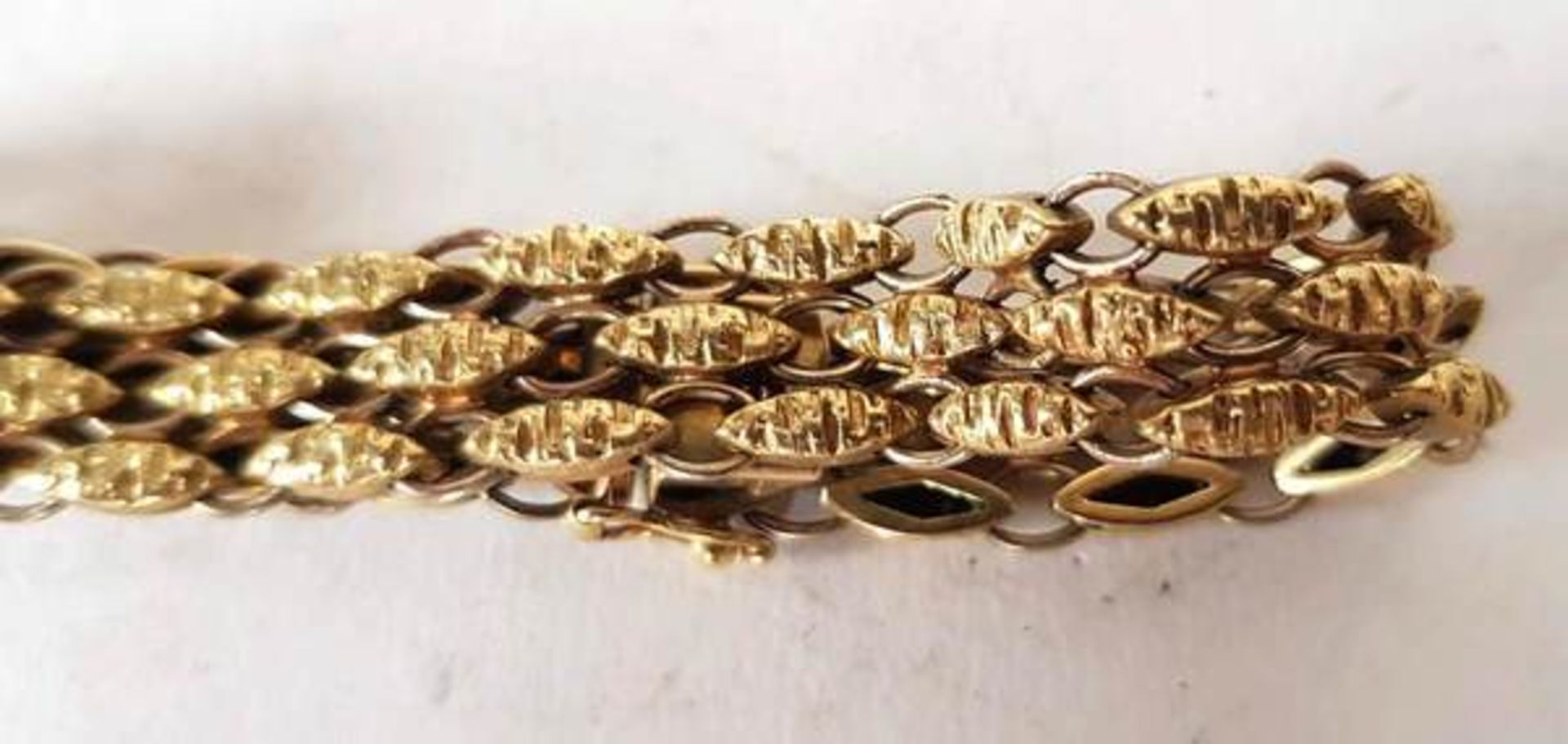 (Goud) Gouden armband14 karaat goud. Gewicht 21,24 gram Conditie: Goed - Image 3 of 7