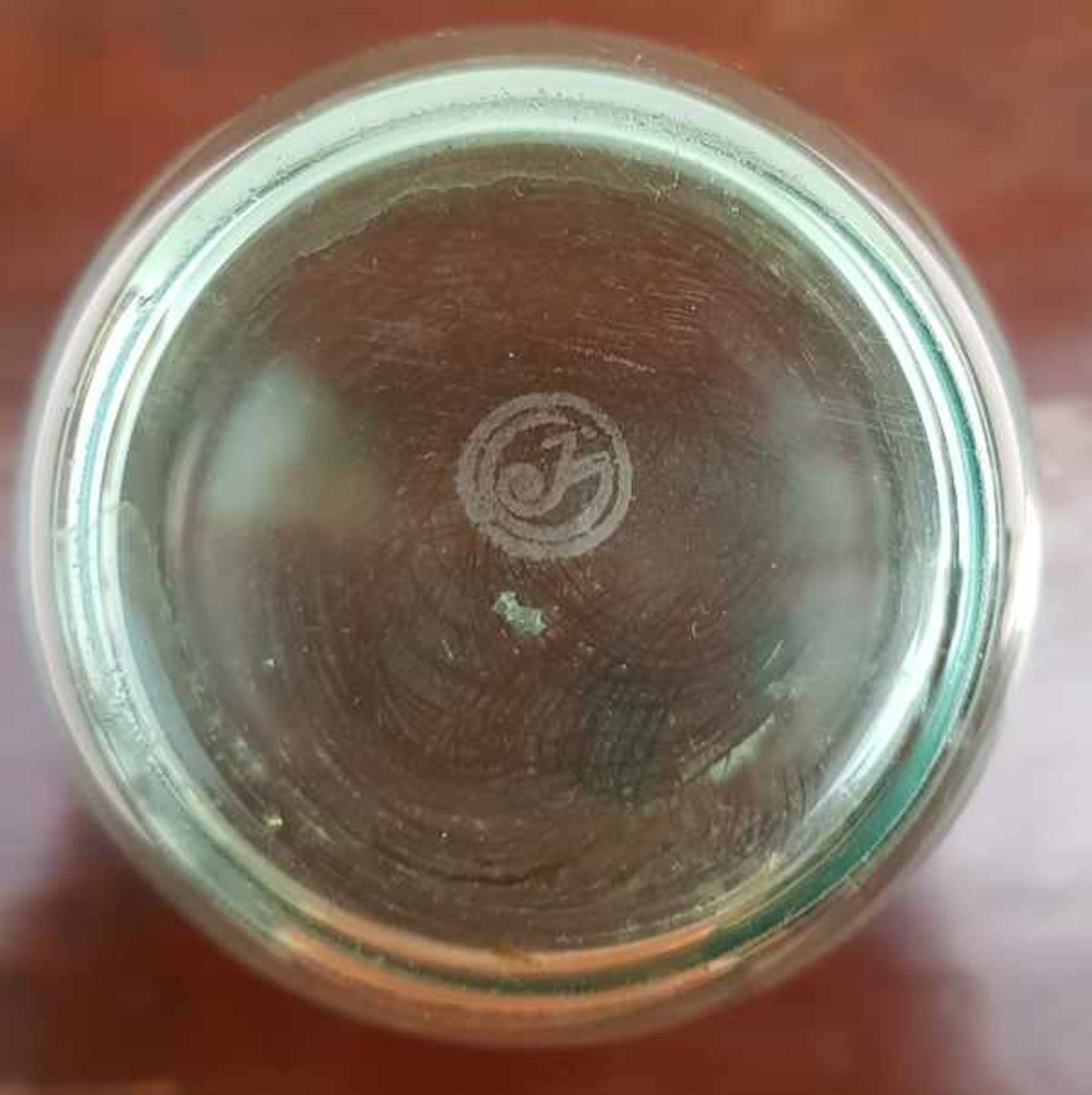 (Toegepaste kunst) Waterglas Jaap Gidding, LeerdamTurquoise waterglas, ontworpen door Jaap - Bild 4 aus 4