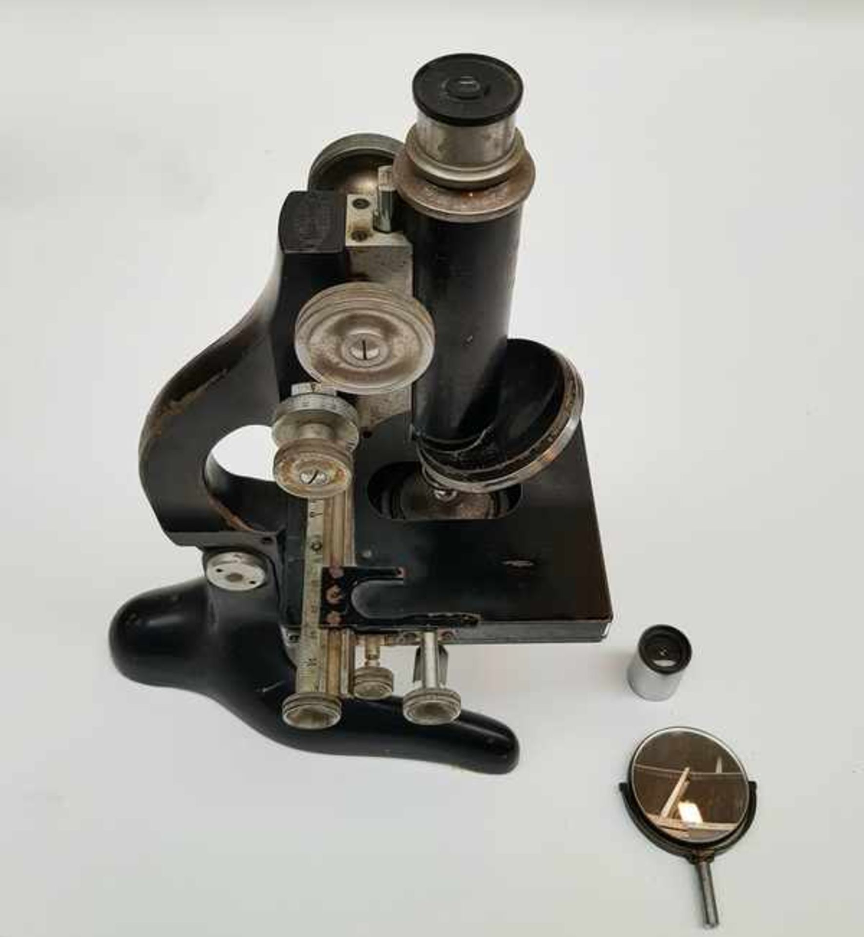 (Antiek) Microscoop W & H Seibert WetzlarMicroscoop W & H Seibert Wetzlar in orginele kist circa - Image 7 of 12