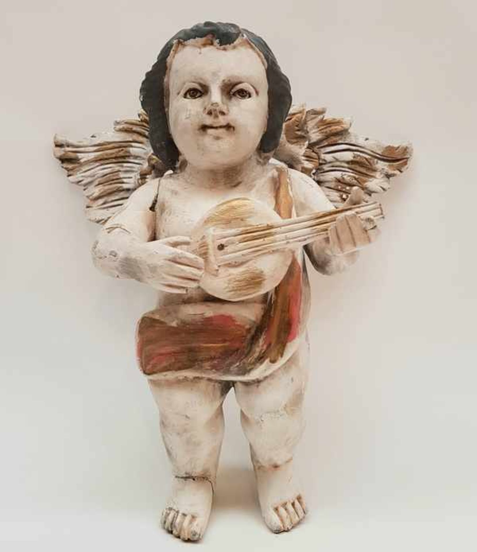 (Curiosa) Houten engelenTwee decoratieve houten engelen. Conditie: Beschadigingen, ontbreekt - Bild 2 aus 11