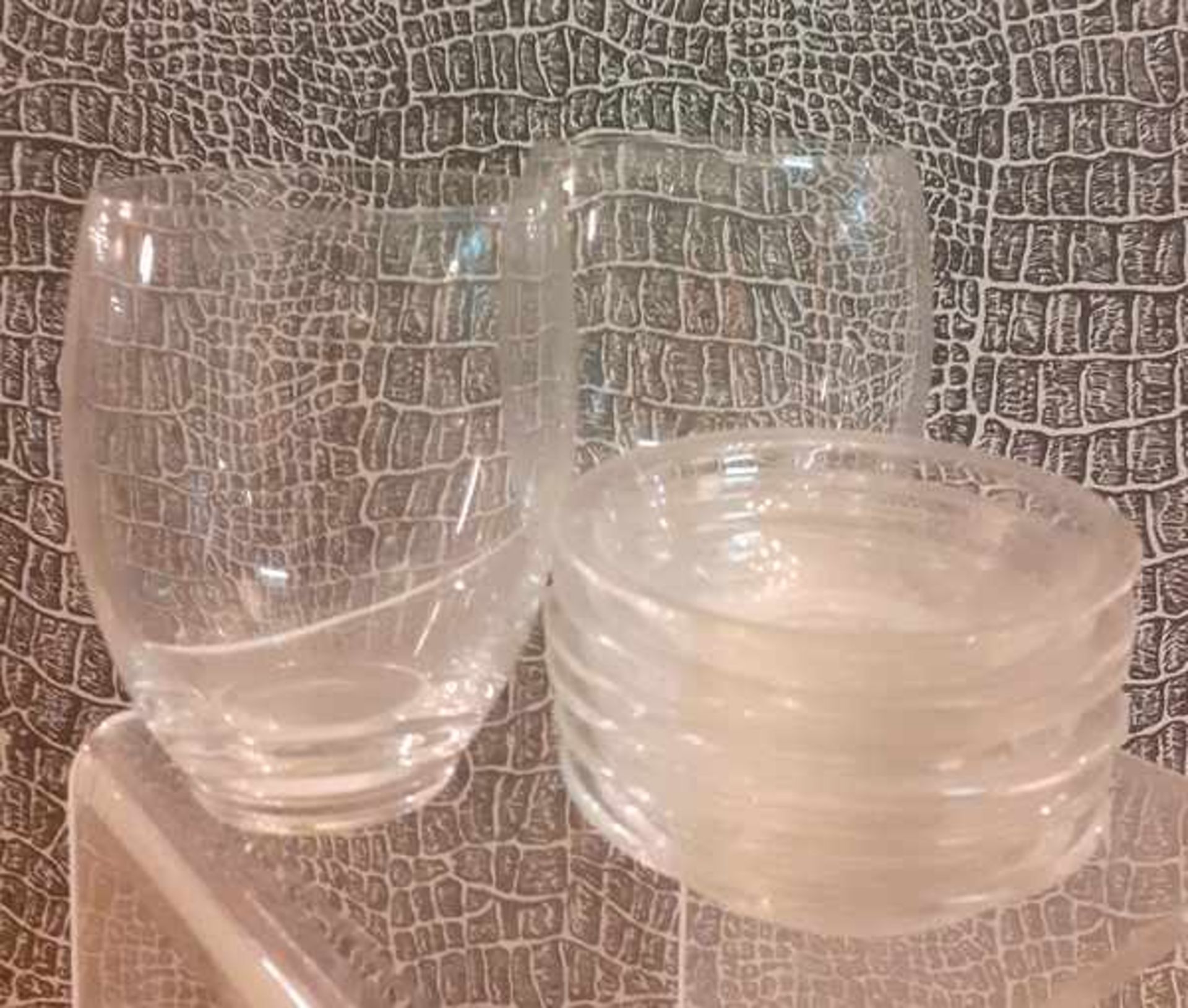 (Toegpaste kunst) Glazen schaaltjes en waterglazen, A.D. Copier Leerdam