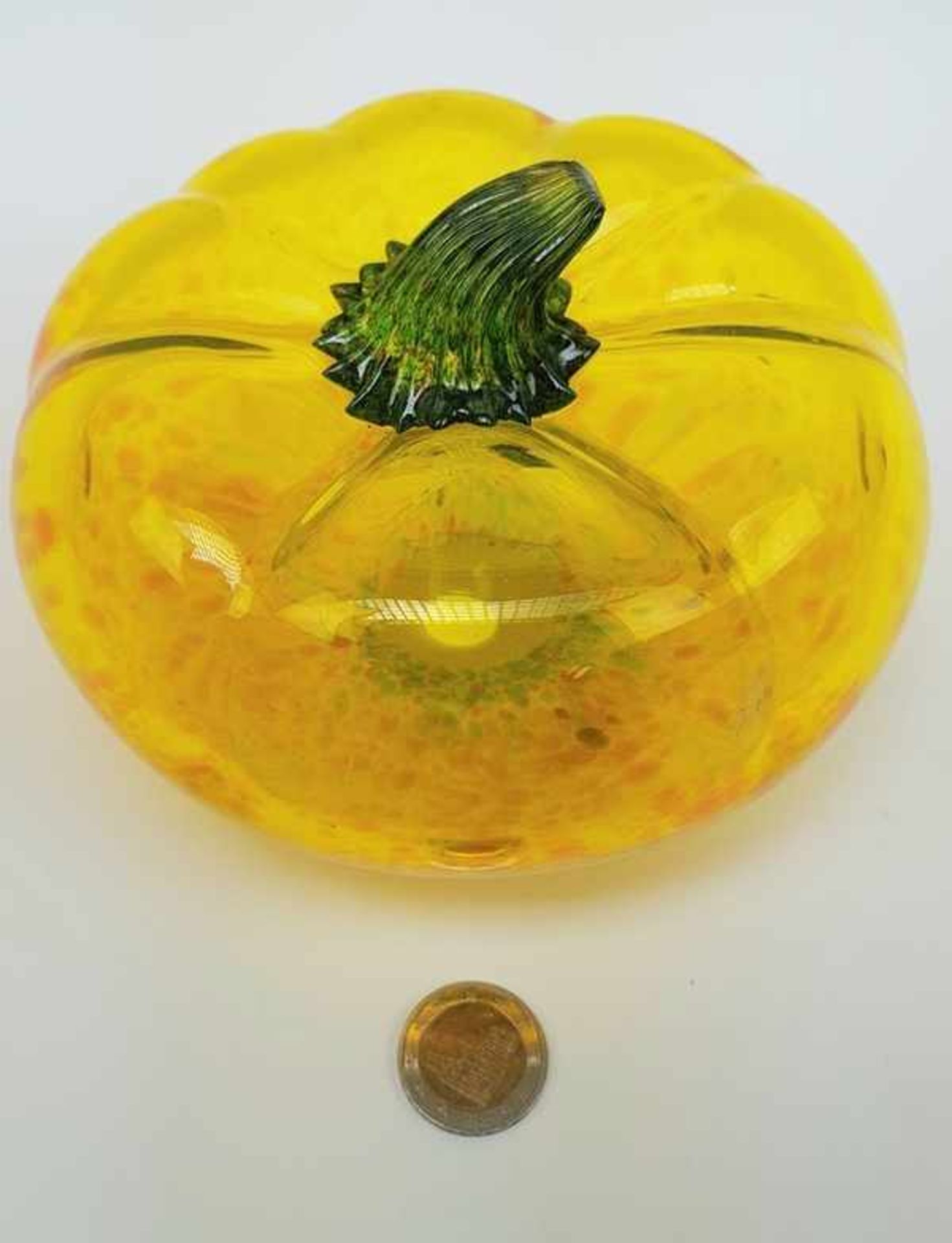 (Toegepaste kunst) Pompoen glas - Image 2 of 3