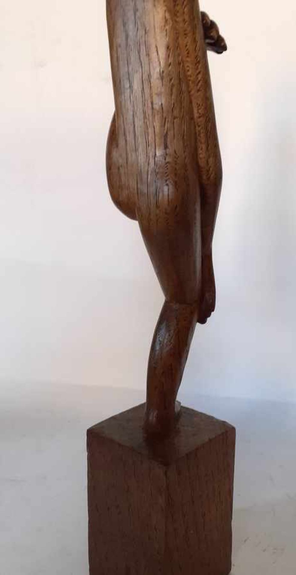 (Kunst) Houten sculptuur Art Deco - Image 6 of 8