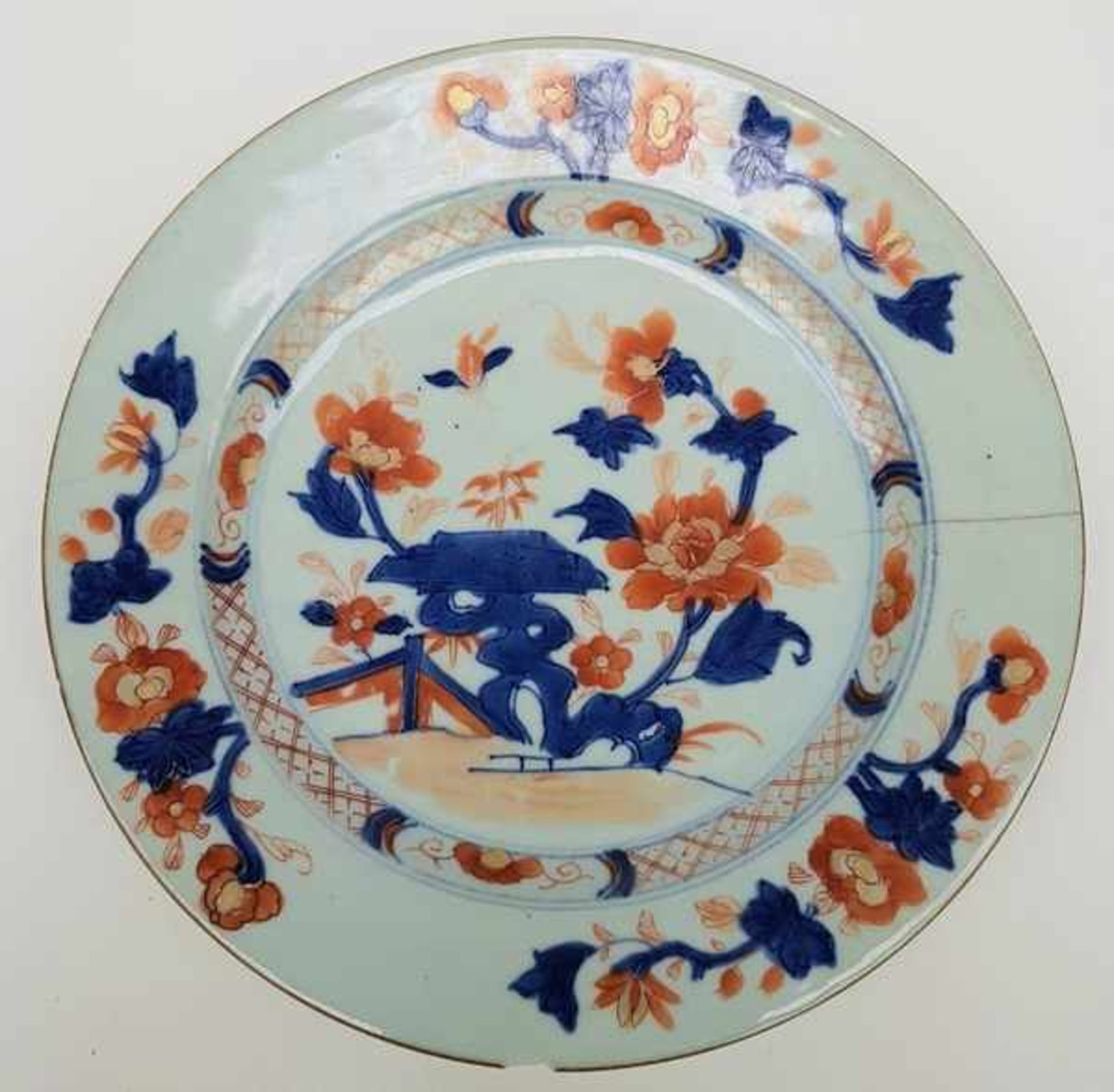 (Aziatica) Twee Imari borden - China - eerste helft 18e eeuw (Yongzheng periode) - Image 4 of 7