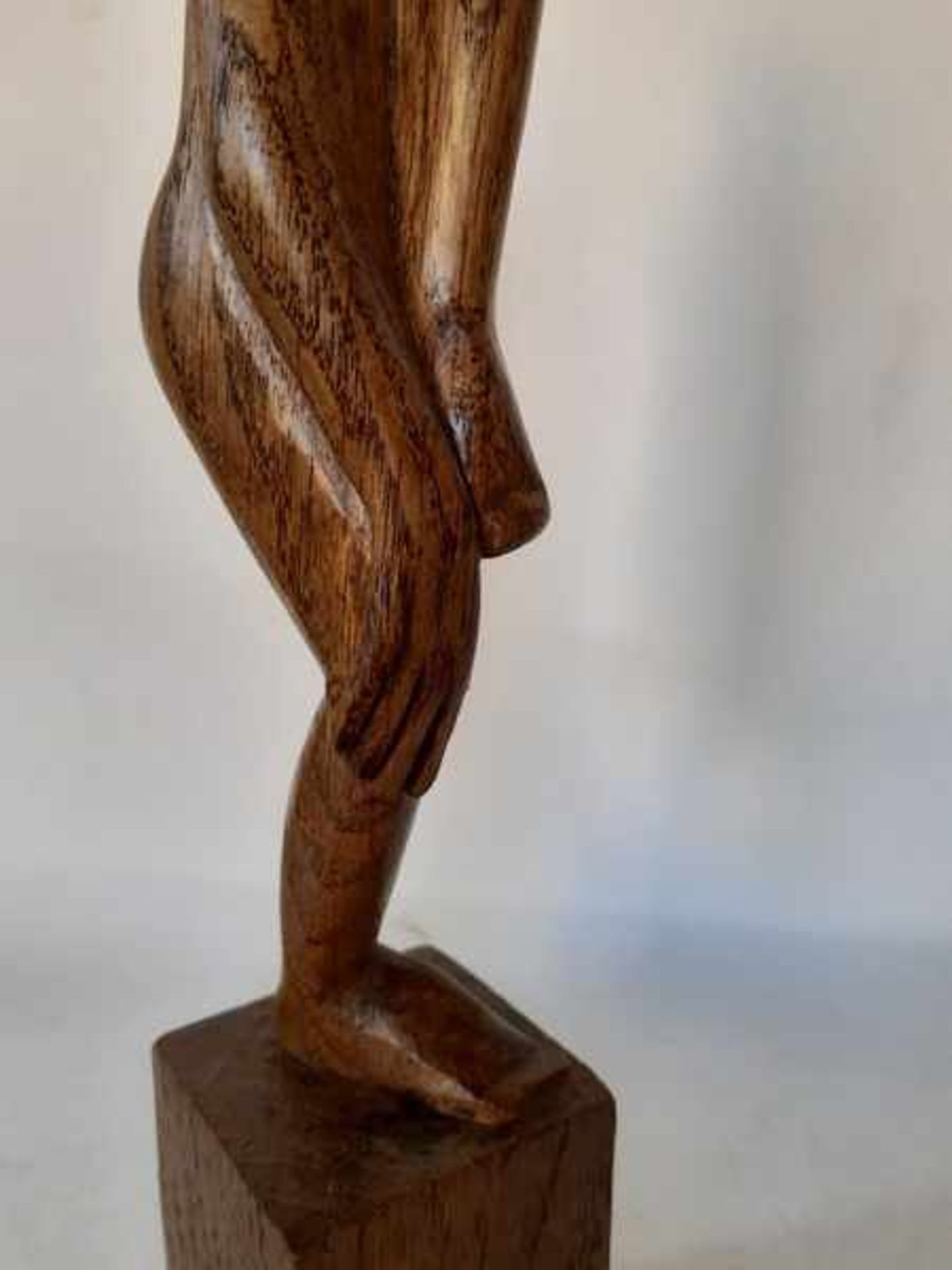 (Kunst) Houten sculptuur Art Deco - Image 3 of 8