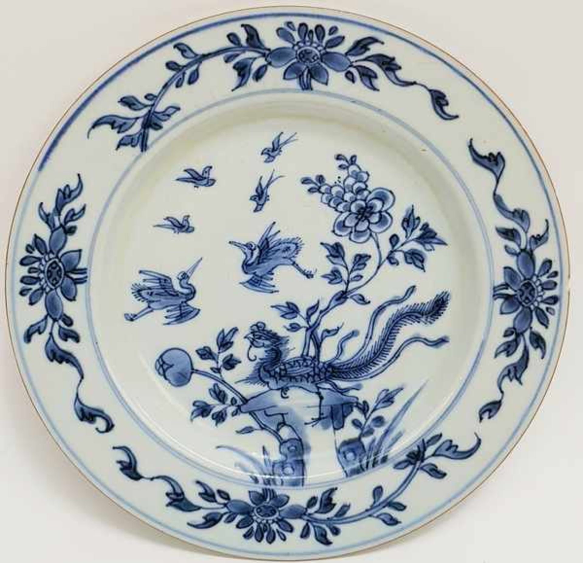 (Aziatica) Drie blauw witte borden - China - 18e eeuw - Bild 4 aus 8