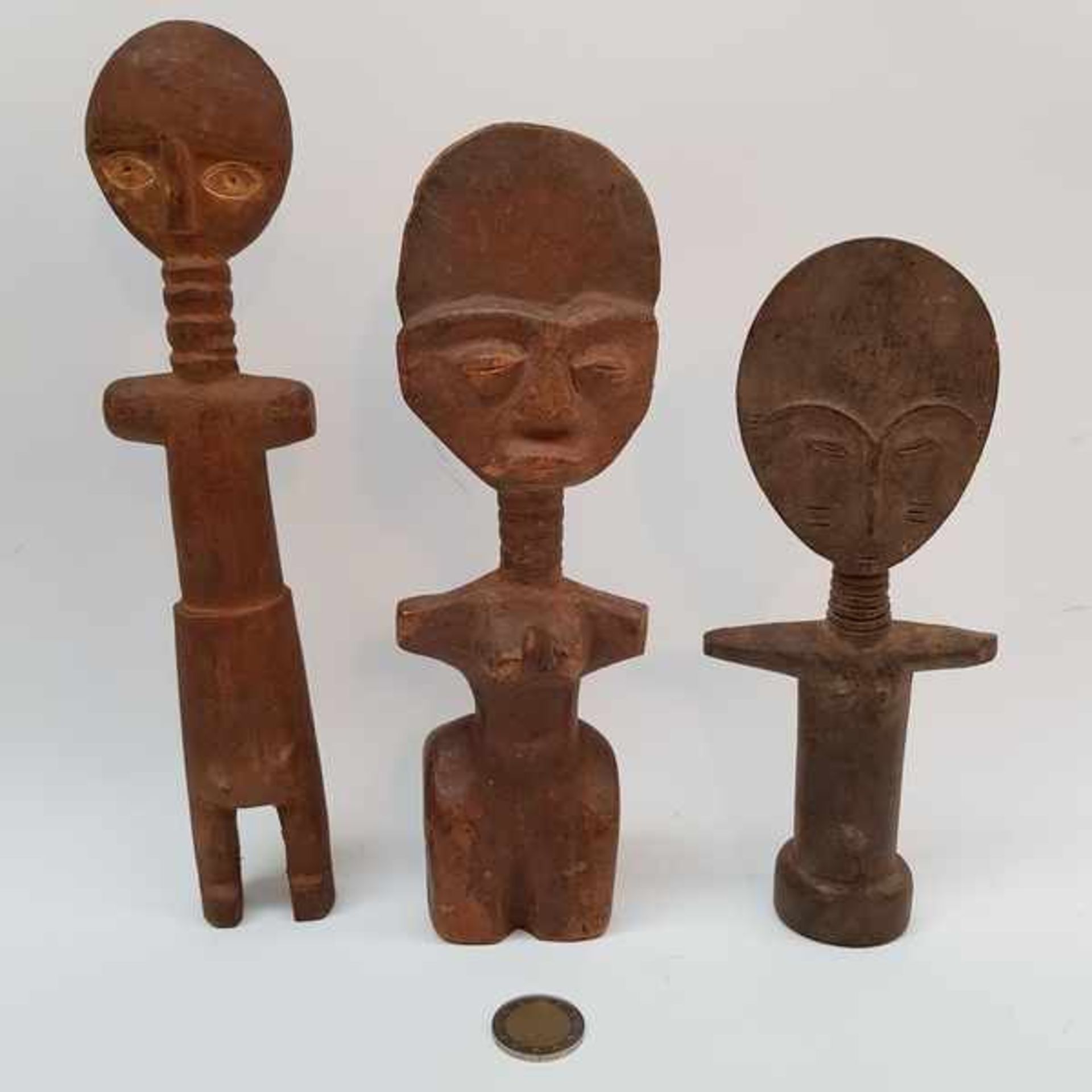 (Etnografica) Hout, Akuaba Ashanti dolls. Ghana Afrika - Bild 2 aus 7