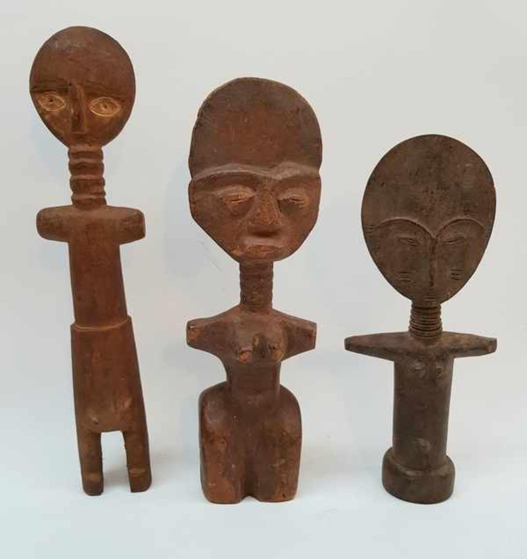 (Etnografica) Hout, Akuaba Ashanti dolls. Ghana Afrika