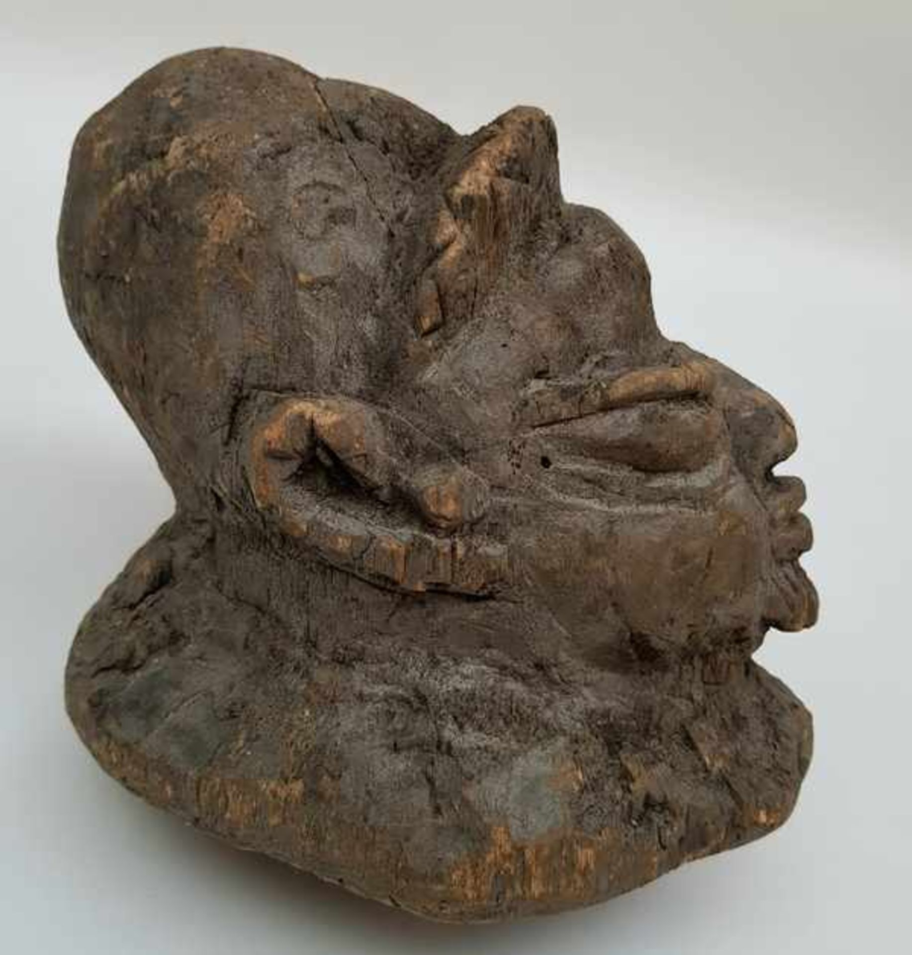 (Etnografica) Hout, Yoruba hoofd, Nigeria Afrika - Image 4 of 6