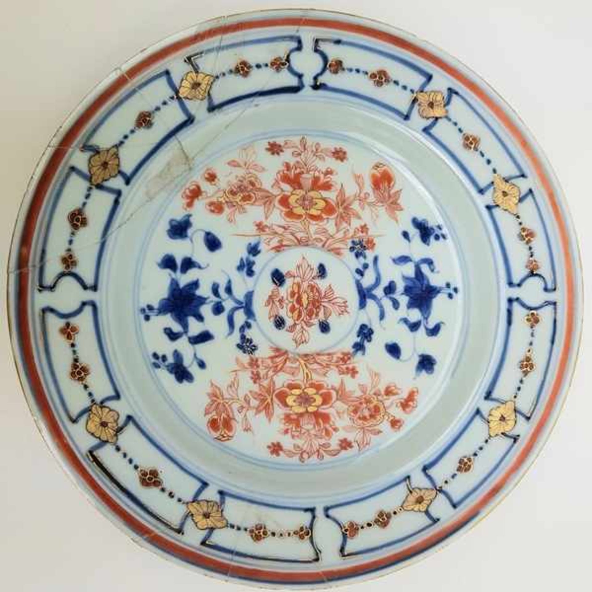 (Aziatica) Drie Imari borden - China - begin 18e eeuw (Kangxi periode) - Bild 6 aus 10