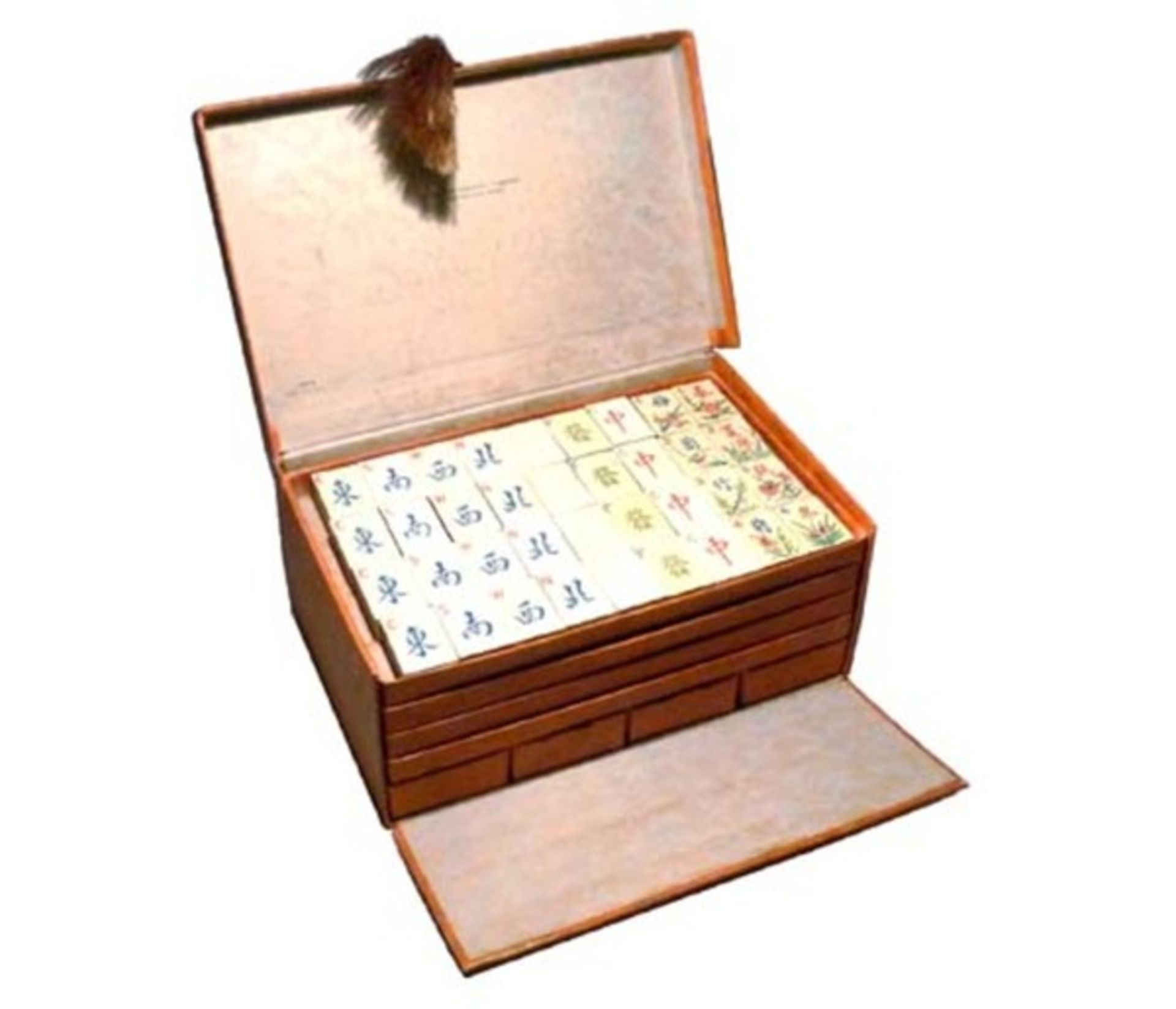 (Mahjong) Mahjong, 5-laden doos Milton Bradley Company, 1923 - Bild 2 aus 15