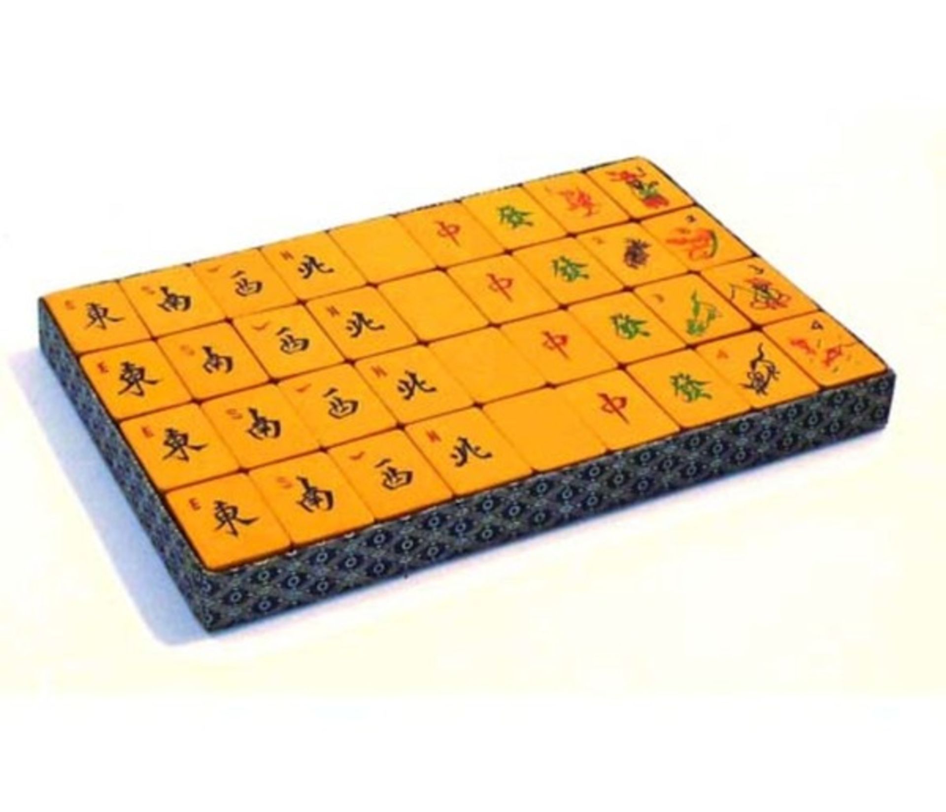 (Mahjong) Mahjong kunststof, stenen van kunststof en bamboe, ca. 1935 - Bild 6 aus 13