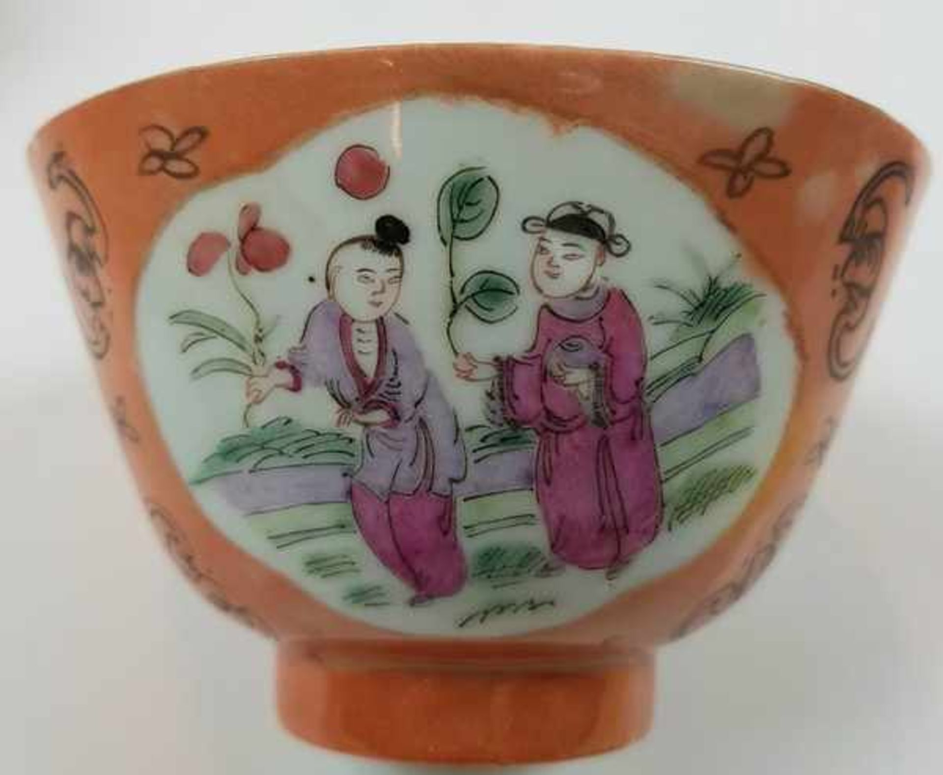(Aziatica) Theekommen, famille rose, China, eerste helft 20e eeuw - Bild 4 aus 8
