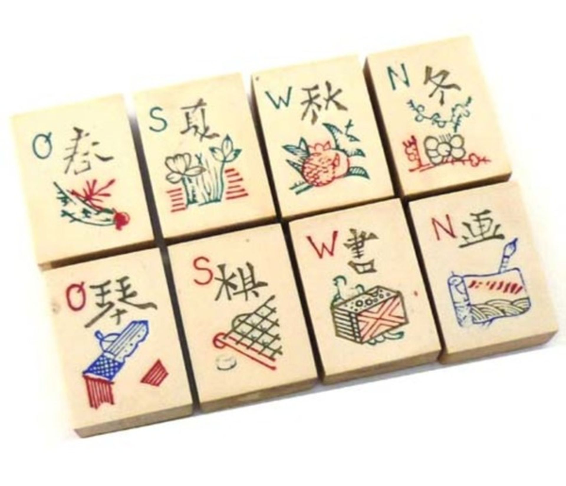 (Mahjong) Mahjong Europees, F. AD. Richter & Cie AG. ca. 1930 - Bild 3 aus 15