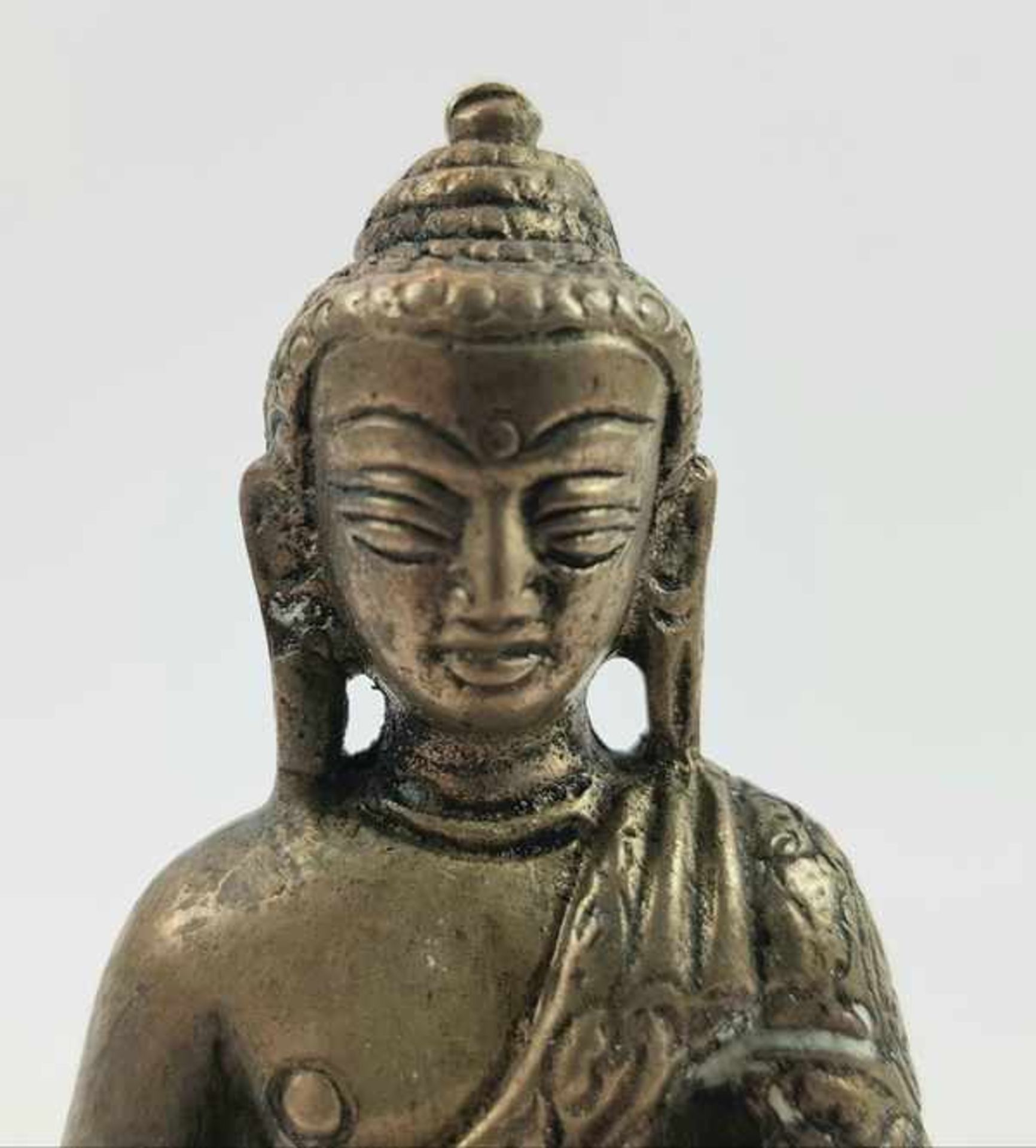 (Aziatica) Metalen Boeddha beelden, China, eind 20e eeuw - Bild 6 aus 8