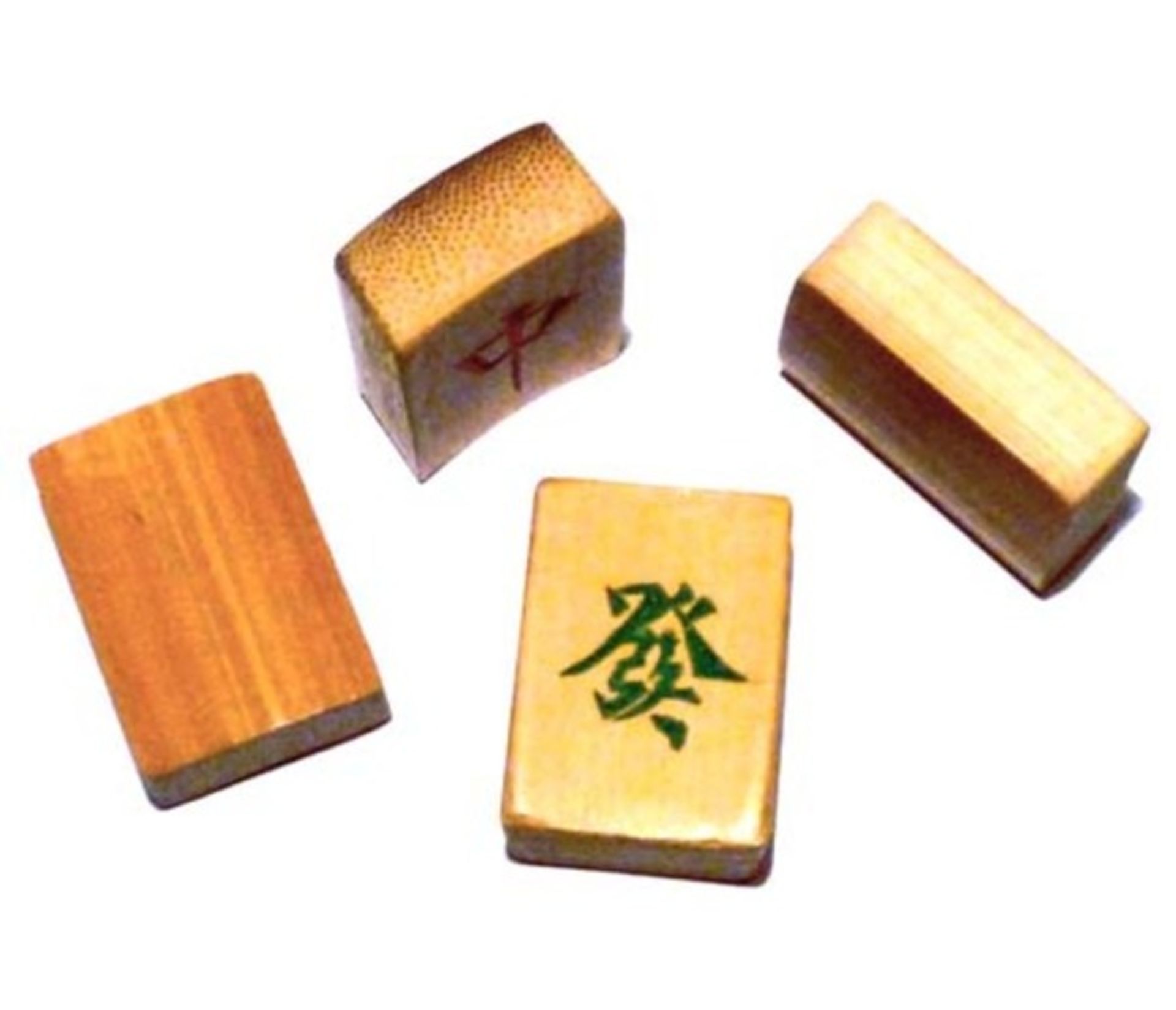 (Aziatica) Mahjong bamboe, 3-laden doos, ca. 1924 - Bild 3 aus 11