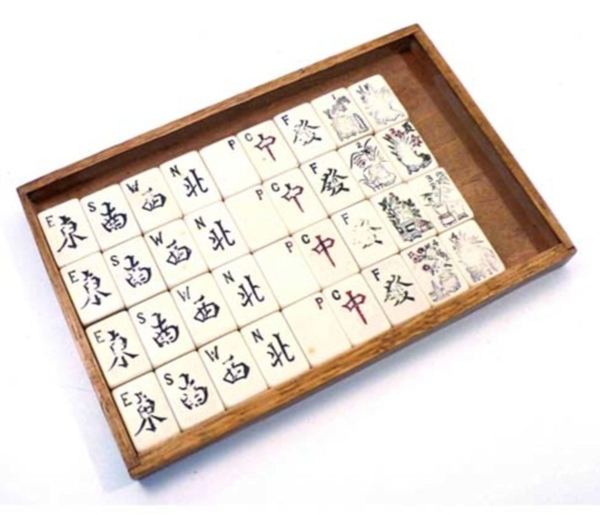 (Mahjong) Mahjong Chad Valley, 5-laden doos, 1923 - Bild 13 aus 17