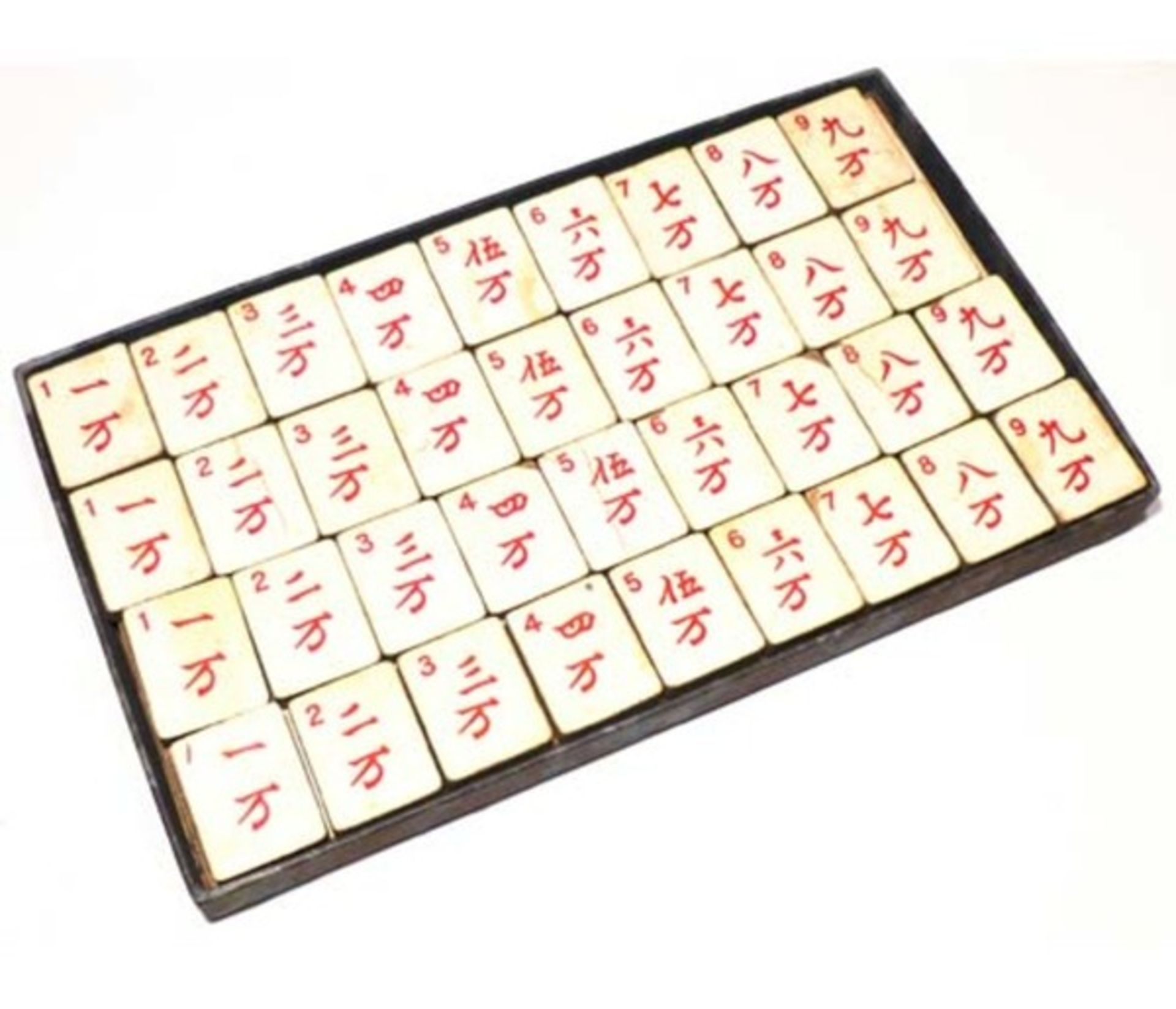 (Mahjong) Mahjong Europees, De Sala Spelen met het Rode zegel, ca. 1930 - Bild 14 aus 16