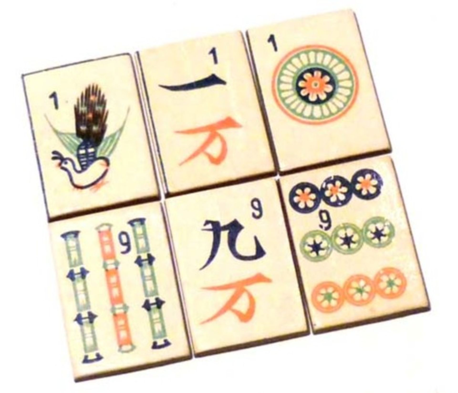 (Mahjong) Mahjong Chad Valley, platte doos, ca. 1924 - Bild 11 aus 14