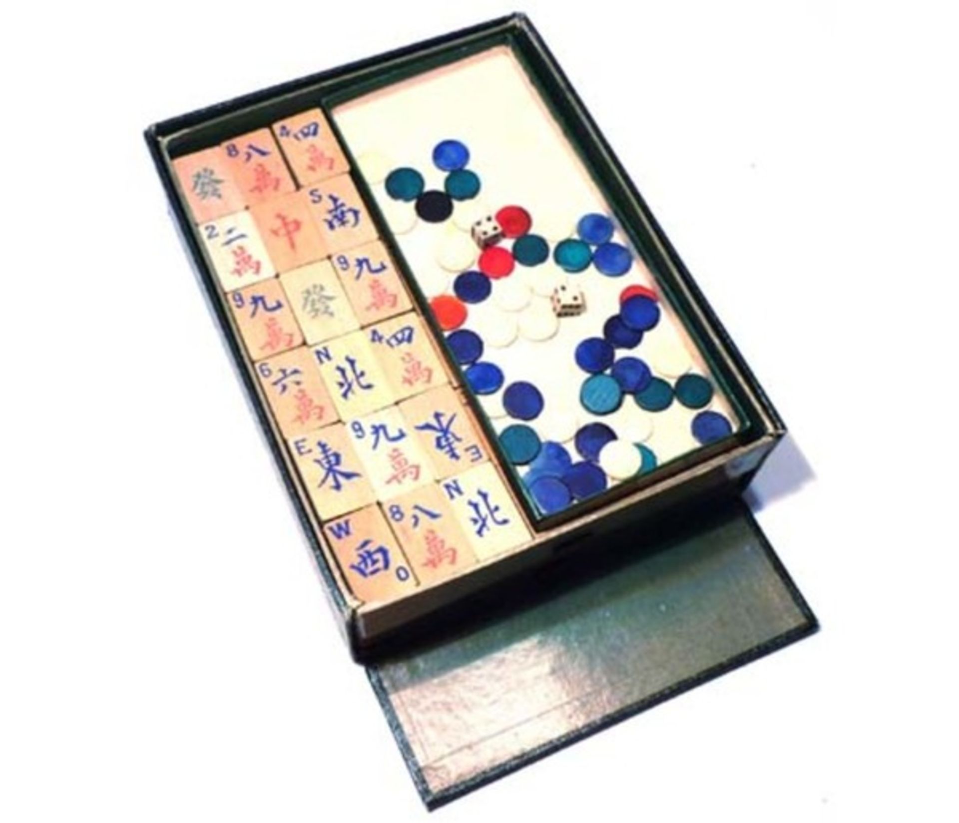 (Mahjong) Mahjong Europees, Marque de Fabrique JTR Paris, ca. 1930 - Bild 9 aus 16