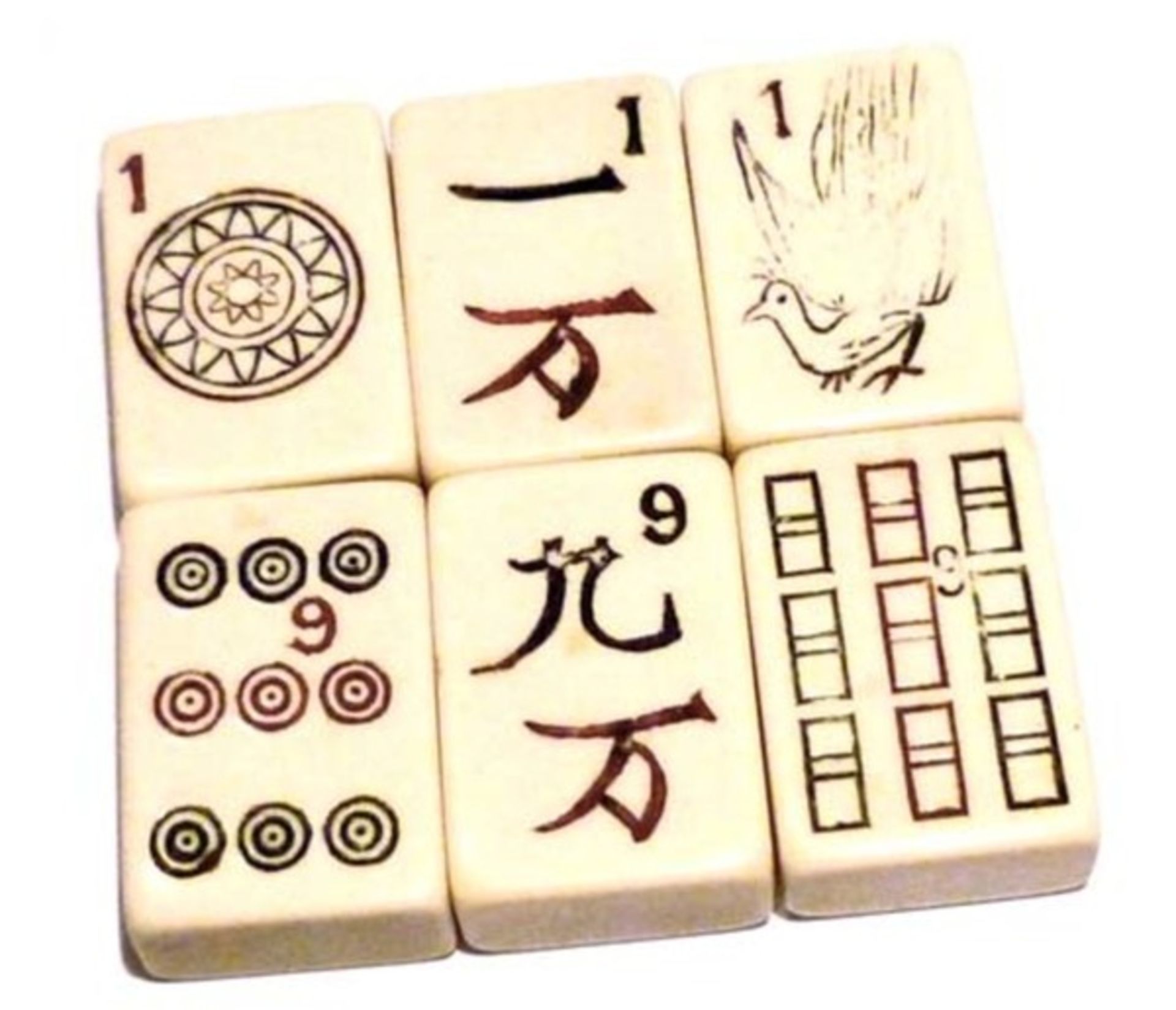 (Mahjong) Mahjong Chad Valley, 5-laden doos, 1923 - Bild 17 aus 17