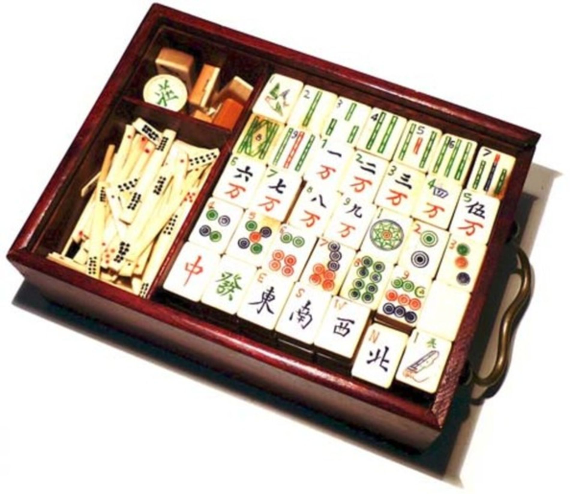 (Mahjong) Mahjong schuifdoos, ca. 1924 - Bild 2 aus 8