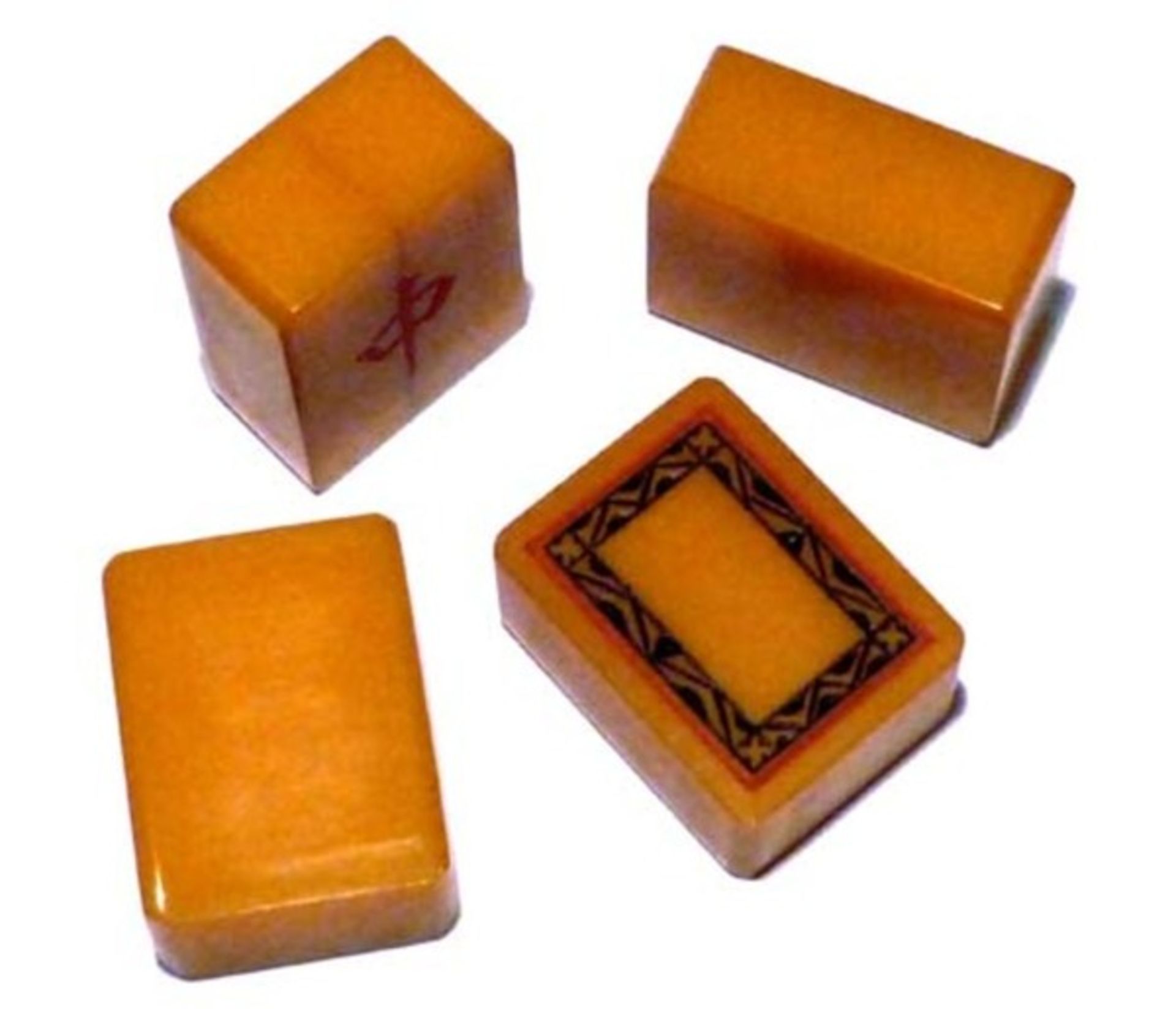 (Mahjong) Mahjong kunststof, traditionele 5-laden doos, ca. 1923 - Bild 5 aus 13