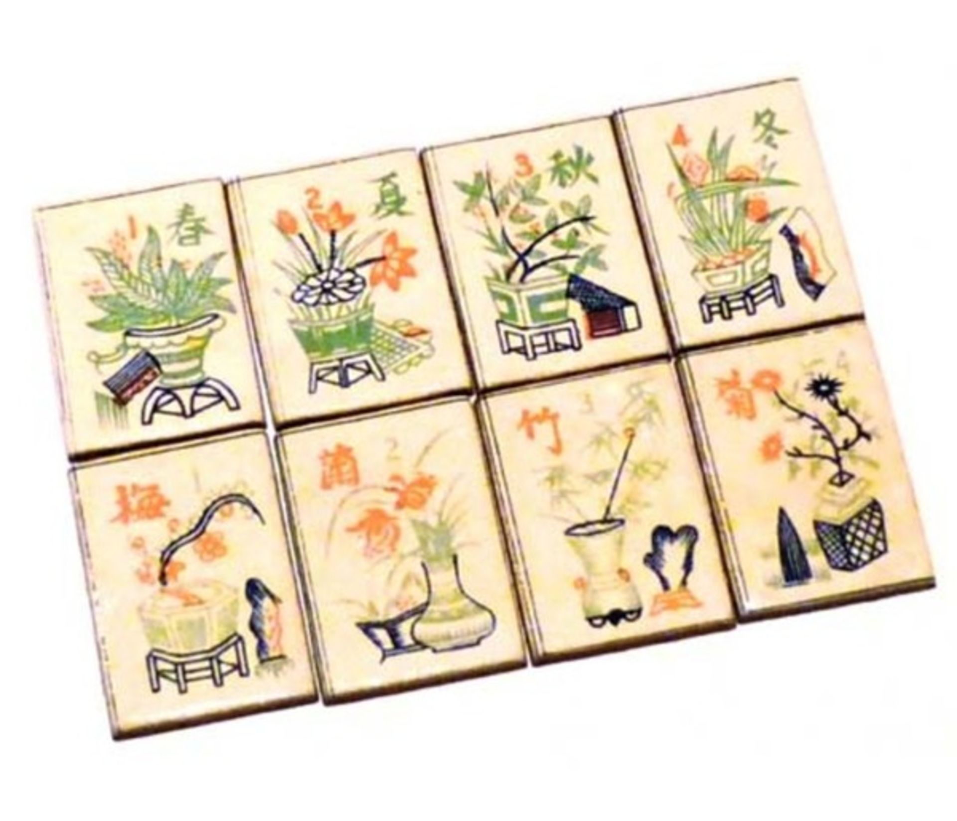 (Mahjong) Mahjong Chad Valley, platte doos, ca. 1924 - Bild 12 aus 14