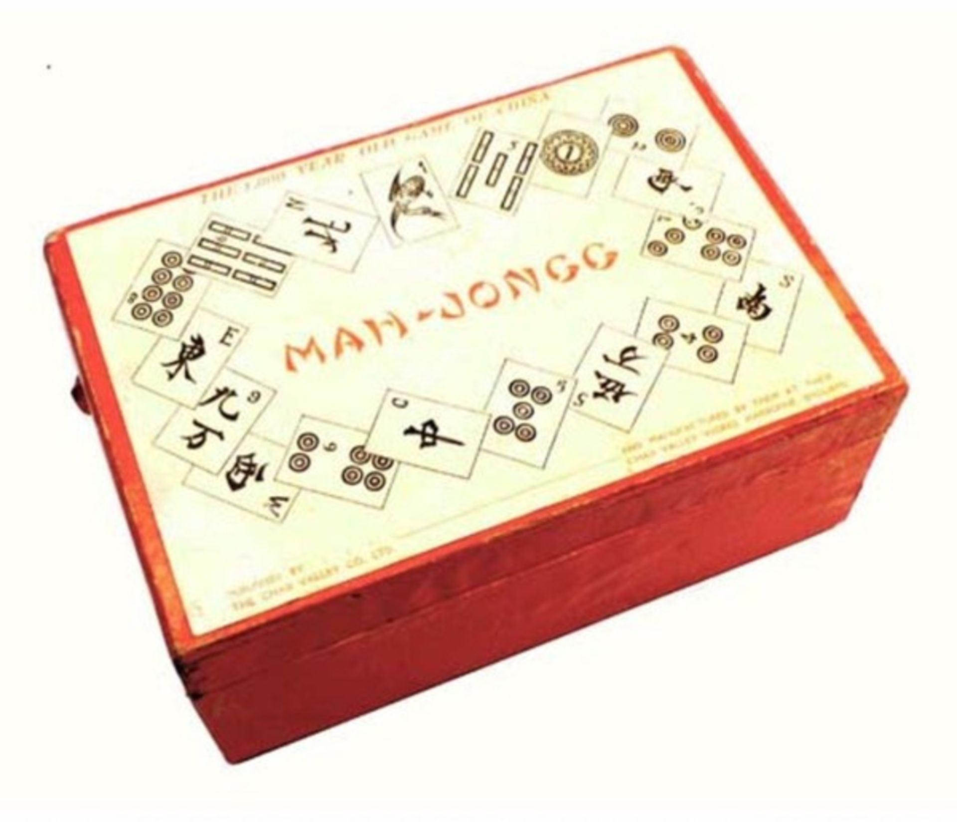 (Mahjong) Mahjong Chad Valley, 5-laden doos, 1923