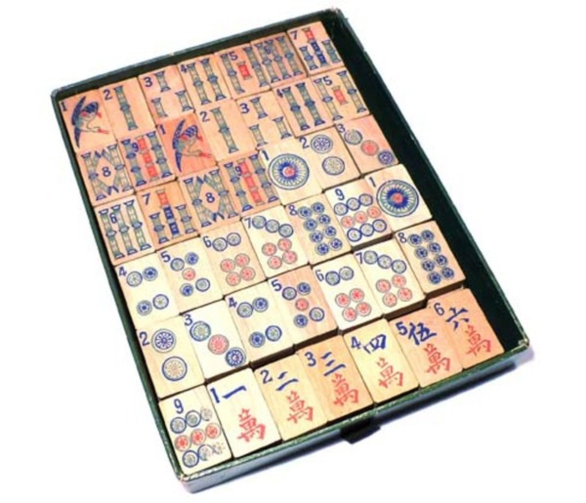 (Mahjong) Mahjong Europees, Marque de Fabrique JTR Paris, ca. 1930 - Bild 4 aus 16