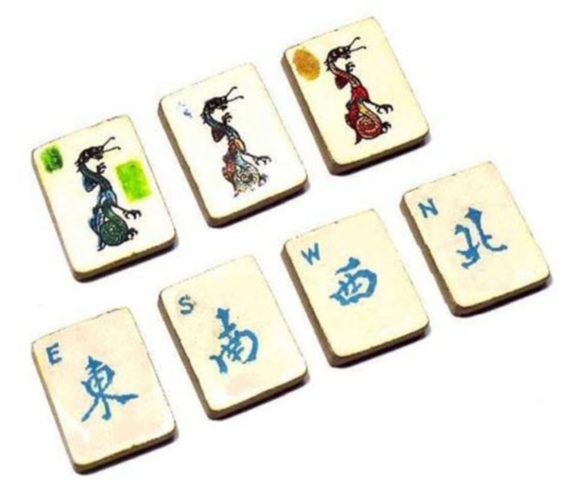 (Mahjong) Mahjong Europees, De Sala Spelen met het Rode zegel, ca. 1930 - Bild 3 aus 16