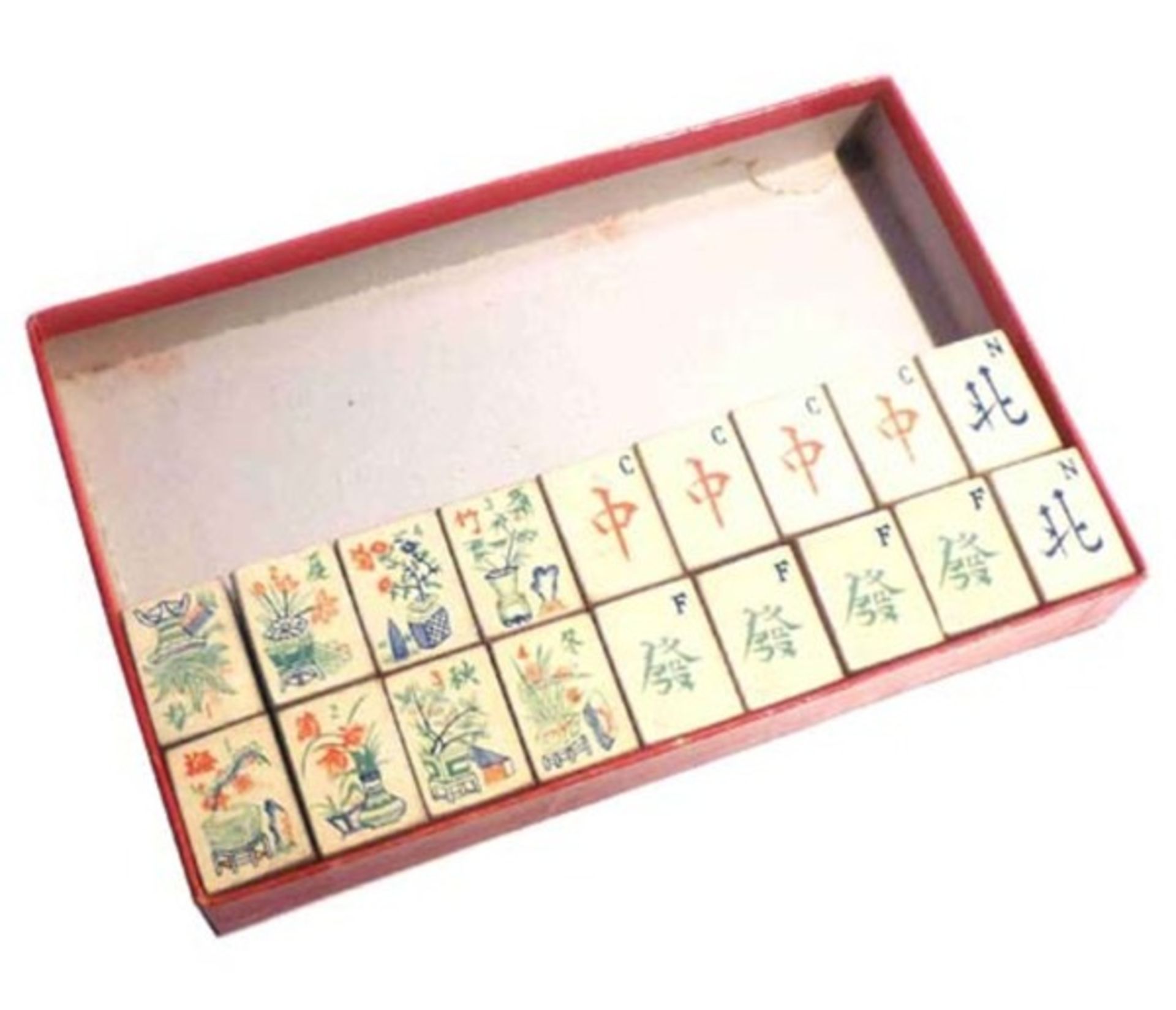 (Mahjong) Mahjong Chad Valley, 4-laden doos, 1924 - Bild 11 aus 17