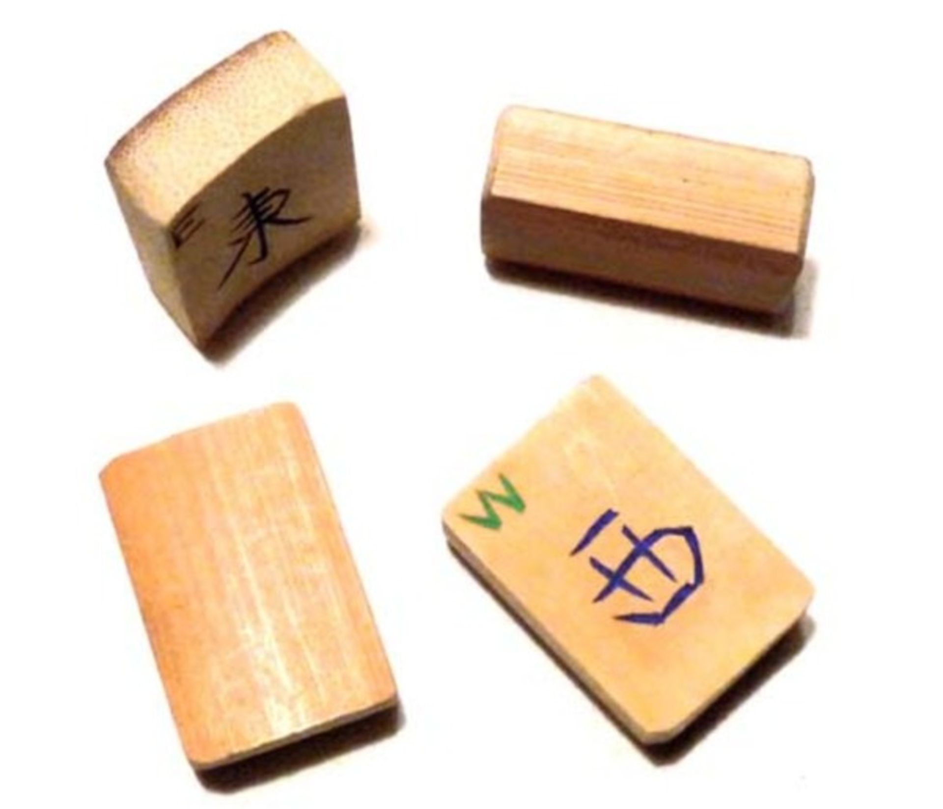 (Mahjong) Mahjong bamboe, schuifdoos met Babcock-karakters, ca. 1924 - Bild 8 aus 8