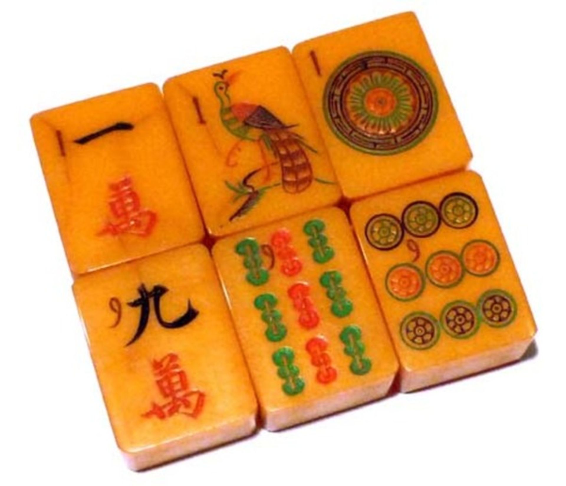 (Mahjong) Mahjong kunststof, traditionele 5-laden doos, ca. 1923 - Bild 13 aus 13